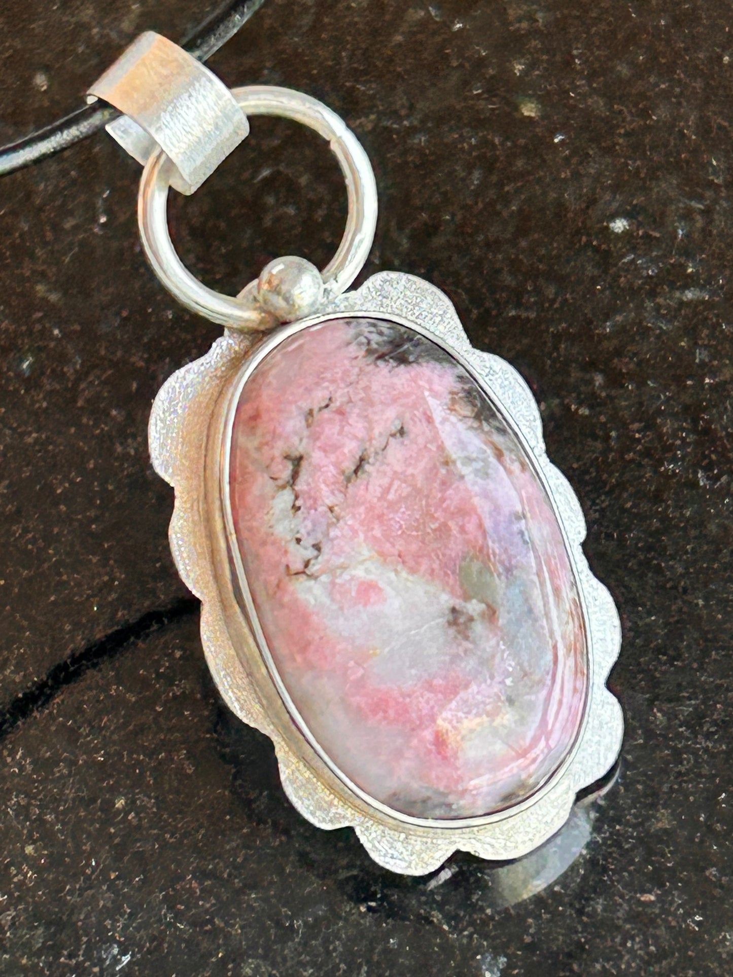 Rhodonite Oval Pendant
