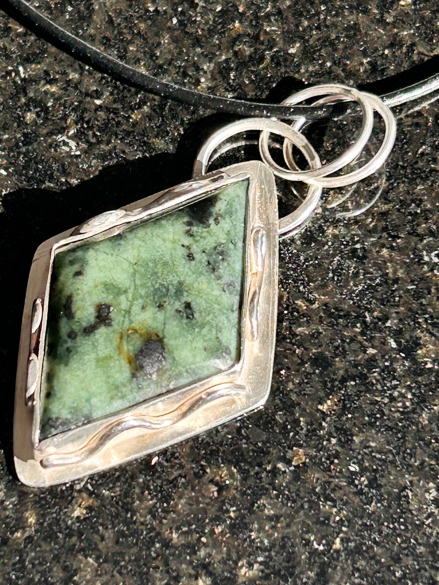 Jadeite Diamond Shape Pendant