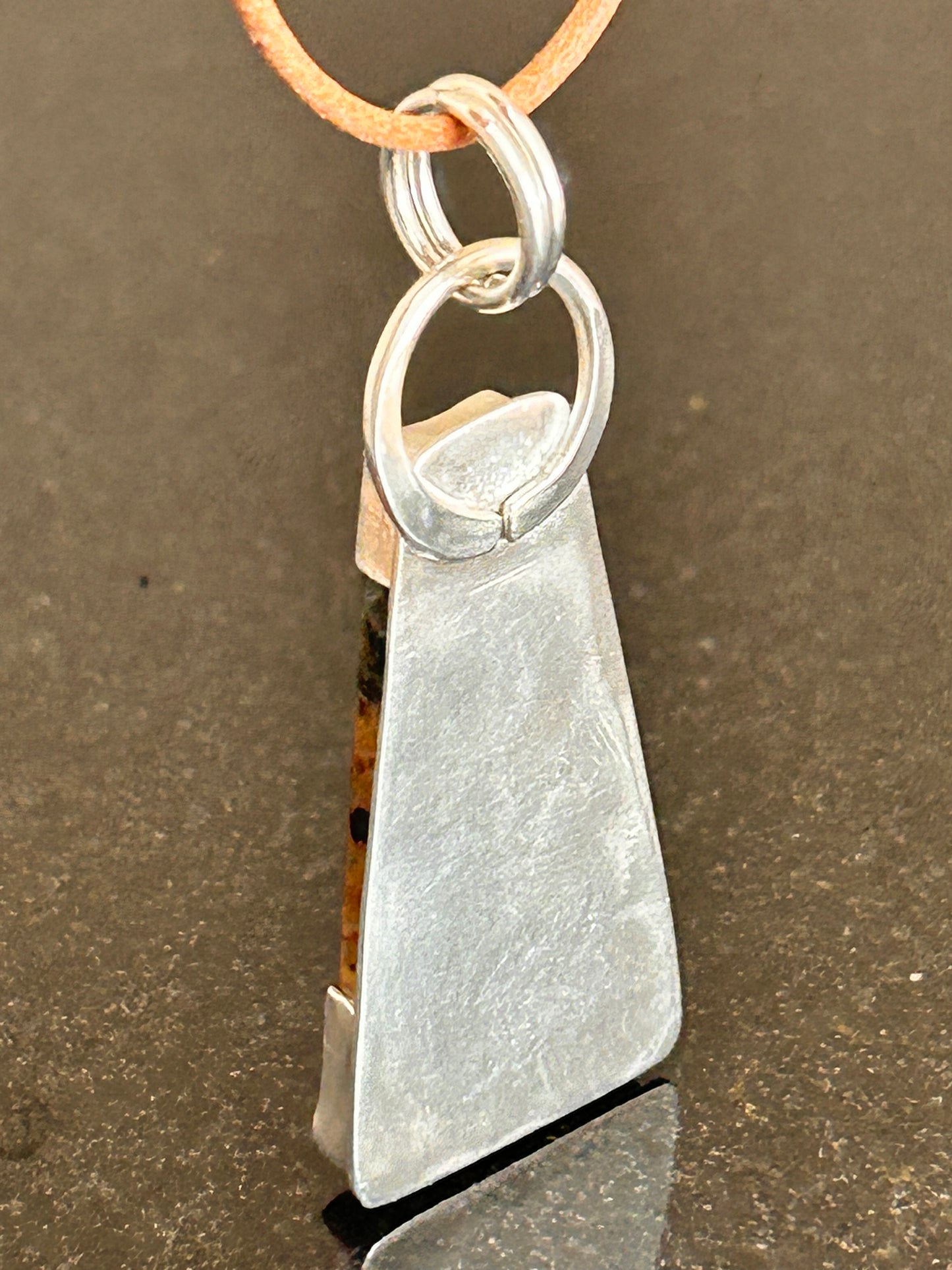 Plasma Agate Ladder Pendant
