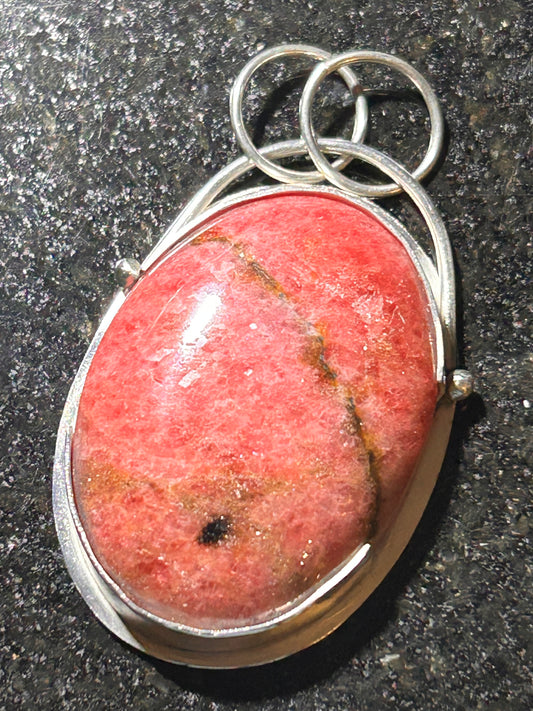 Rhodonite Oval Pendant