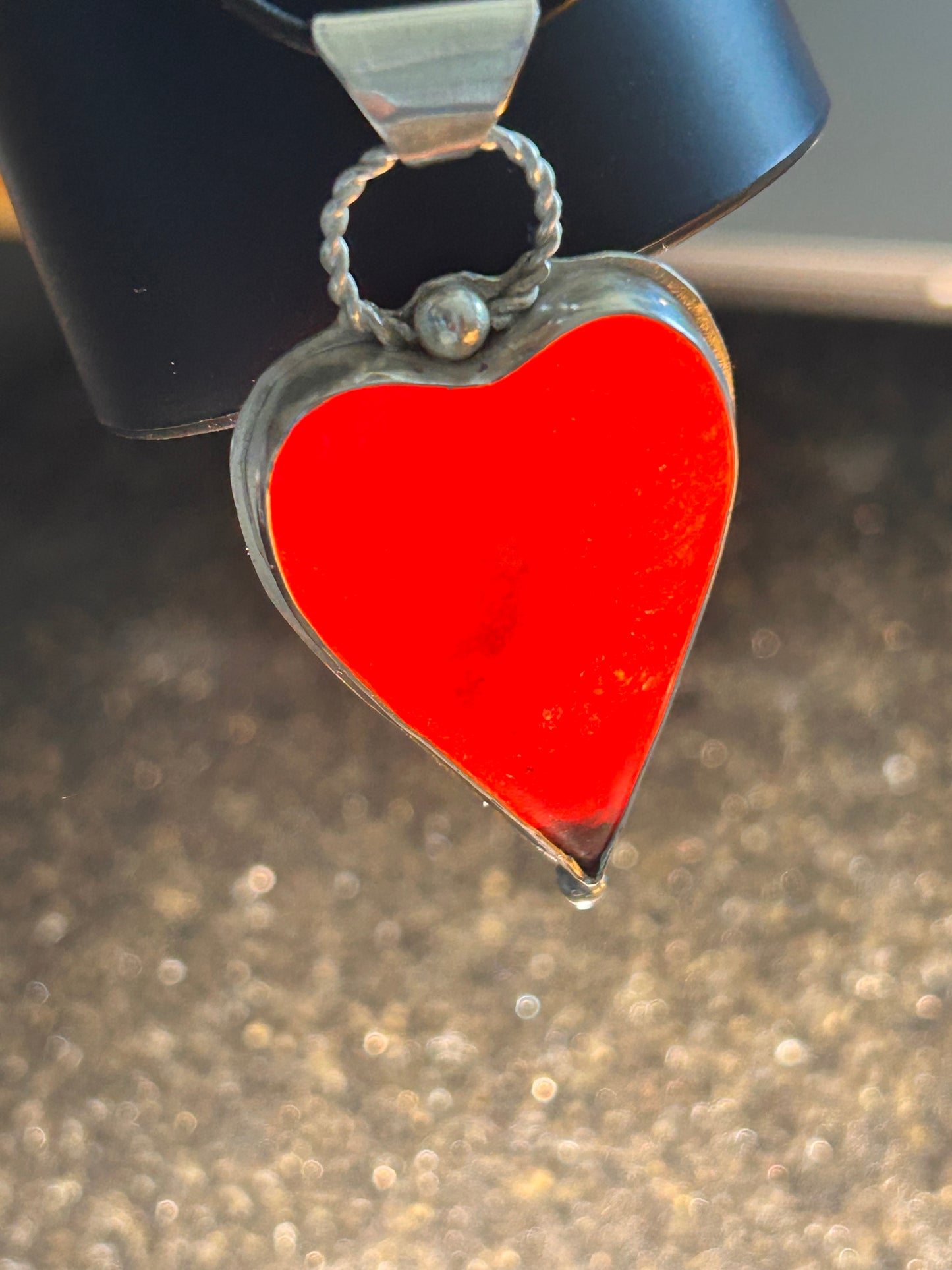 Rhodonite Heart Pendant