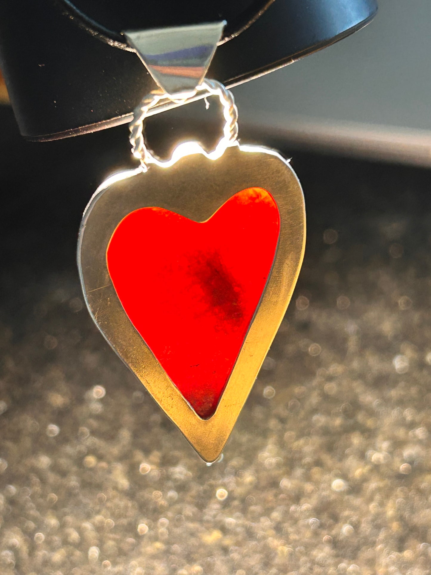 Rhodonite Heart Pendant