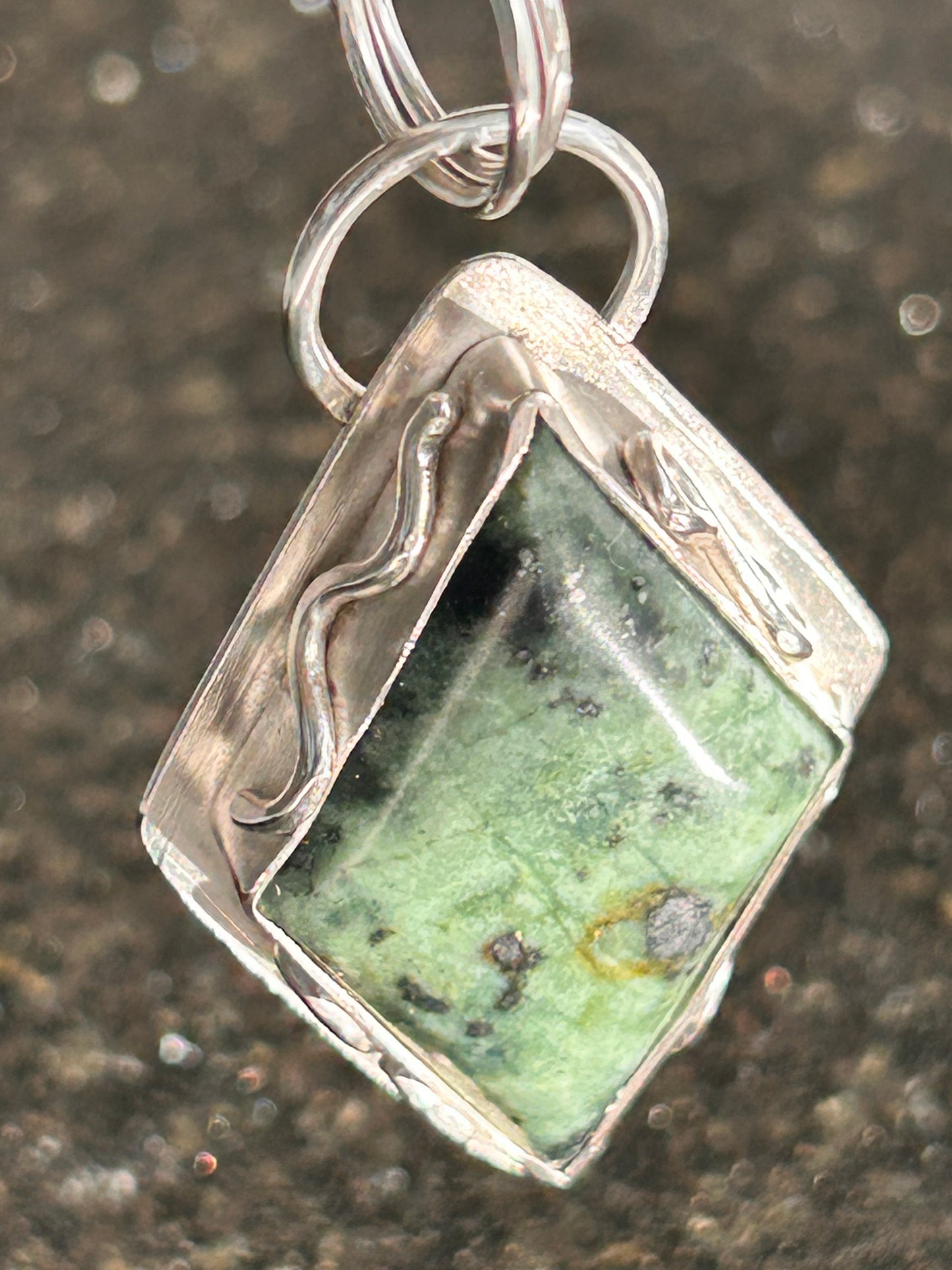 Jadeite Diamond Shape Pendant