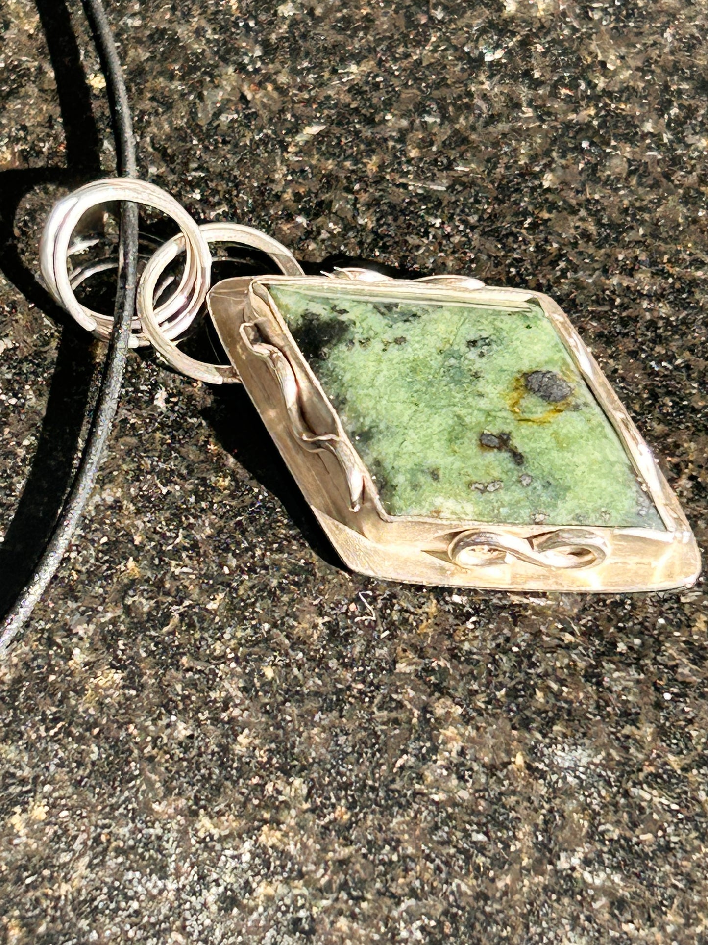Jadeite Diamond Shape Pendant