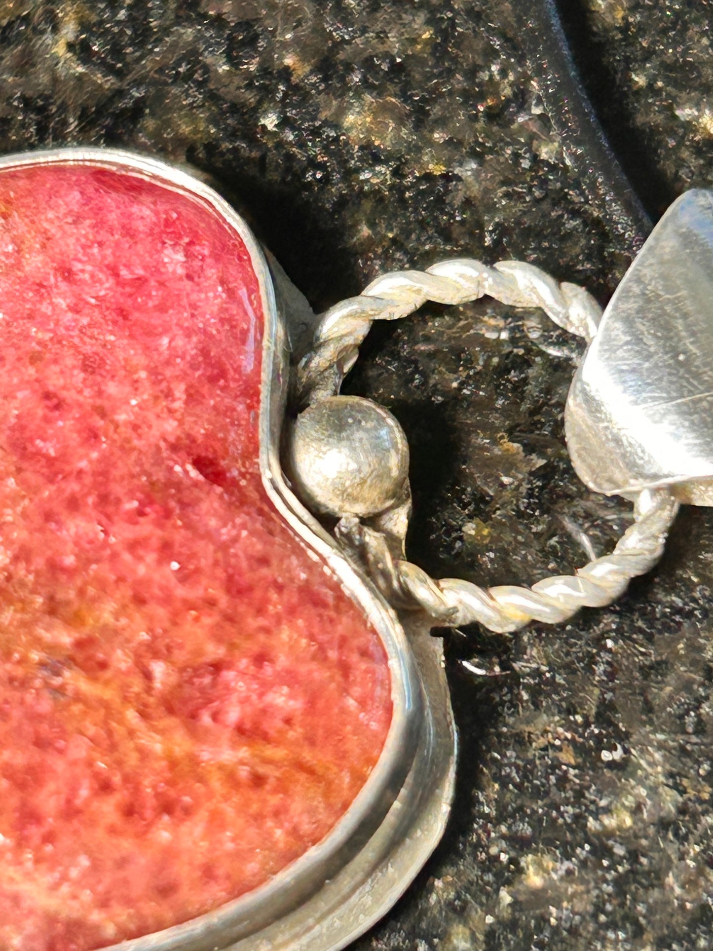 Rhodonite Heart Pendant