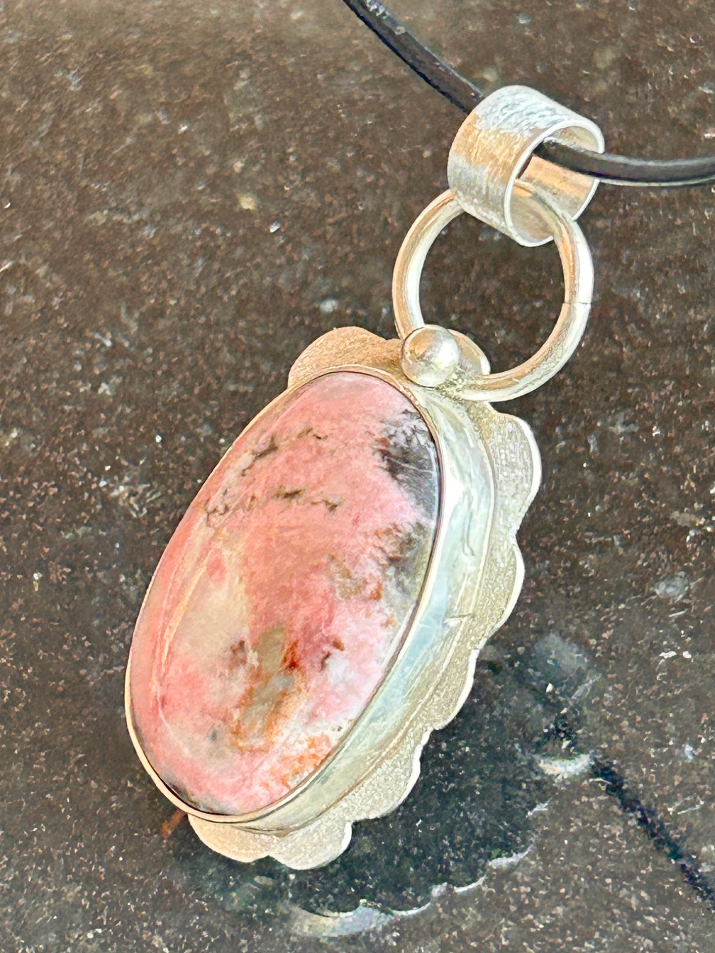 Rhodonite Oval Pendant