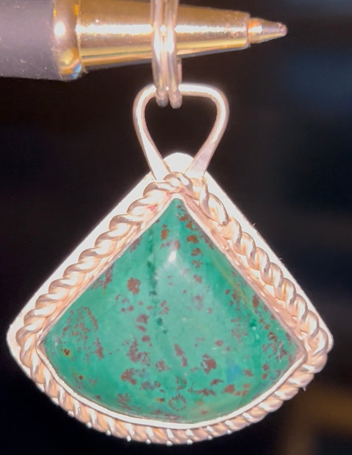 Chrysocolla Freeform Pendant