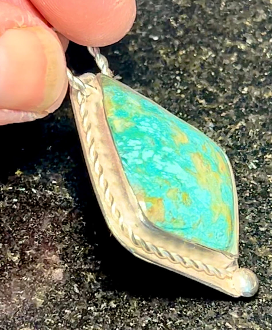Turquoise Freeform Pendant Necklace