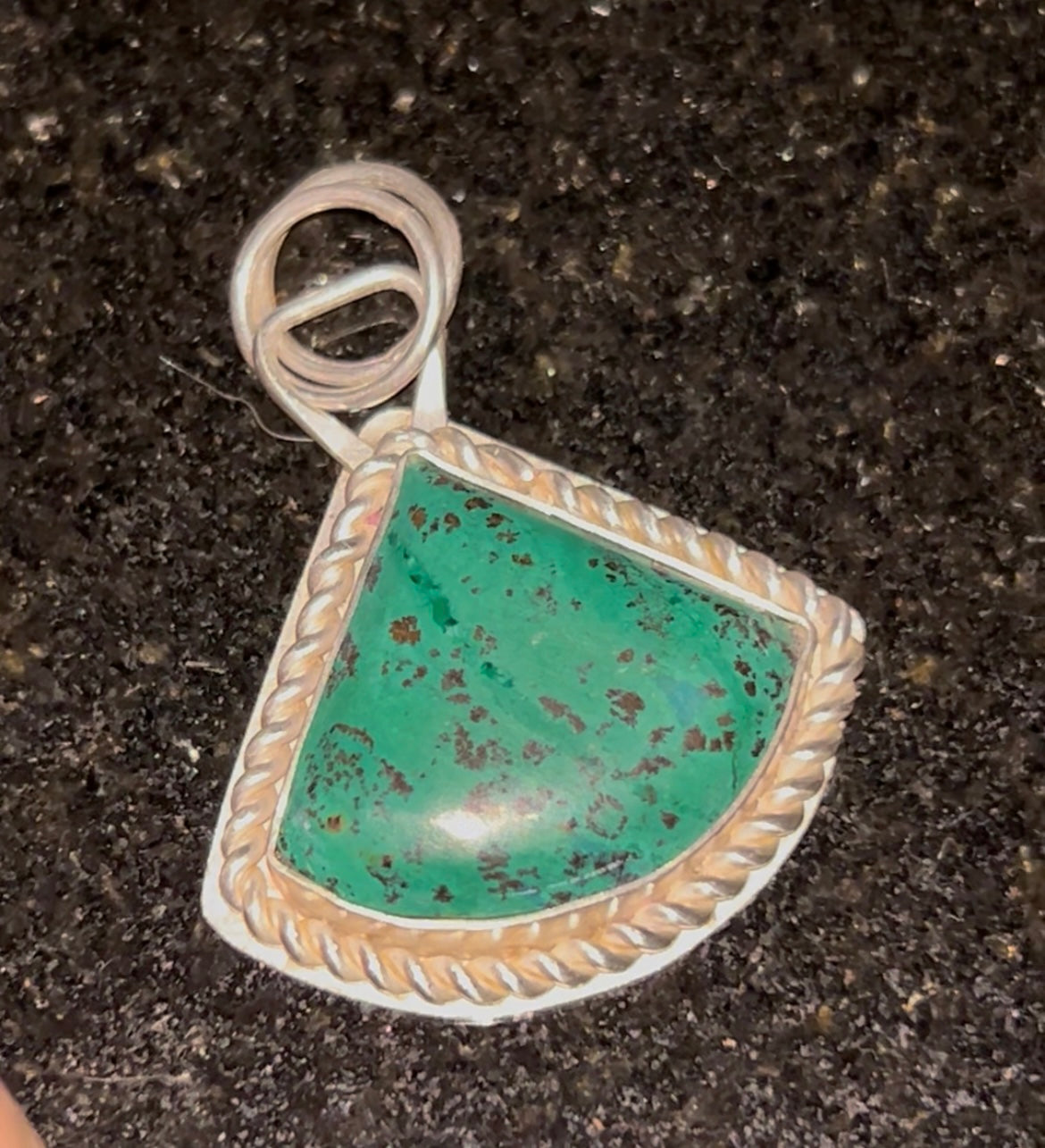 Chrysocolla Freeform Pendant