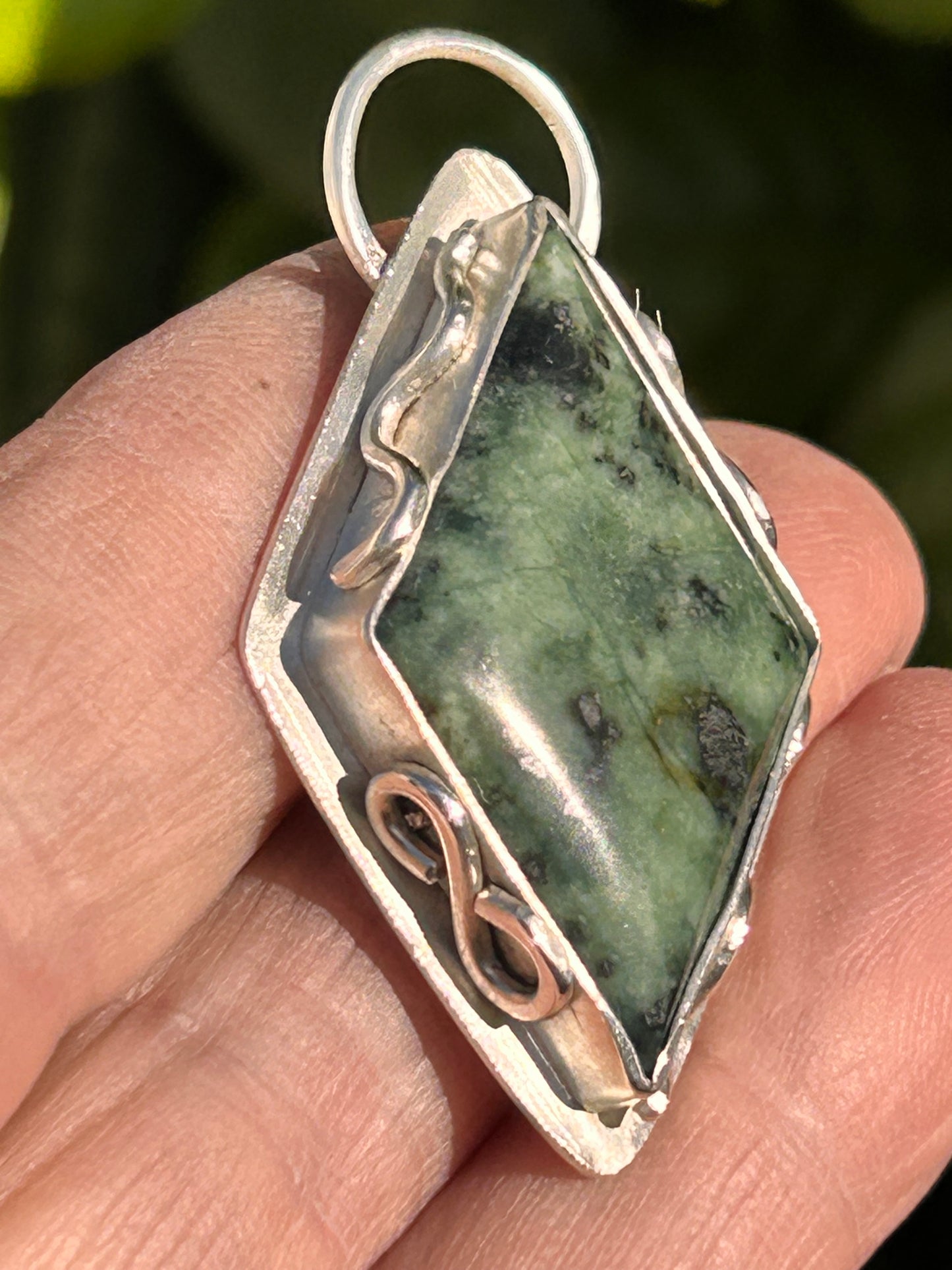 Jadeite Diamond Shape Pendant