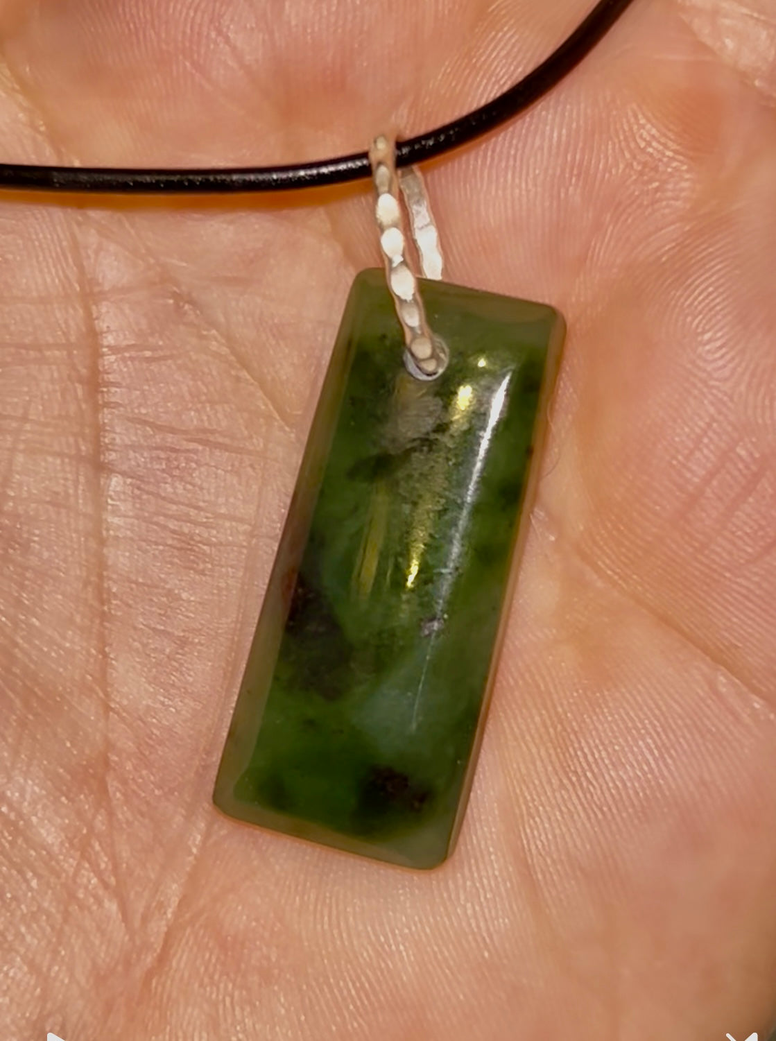 Nephrite Jade Rectangle Pendant