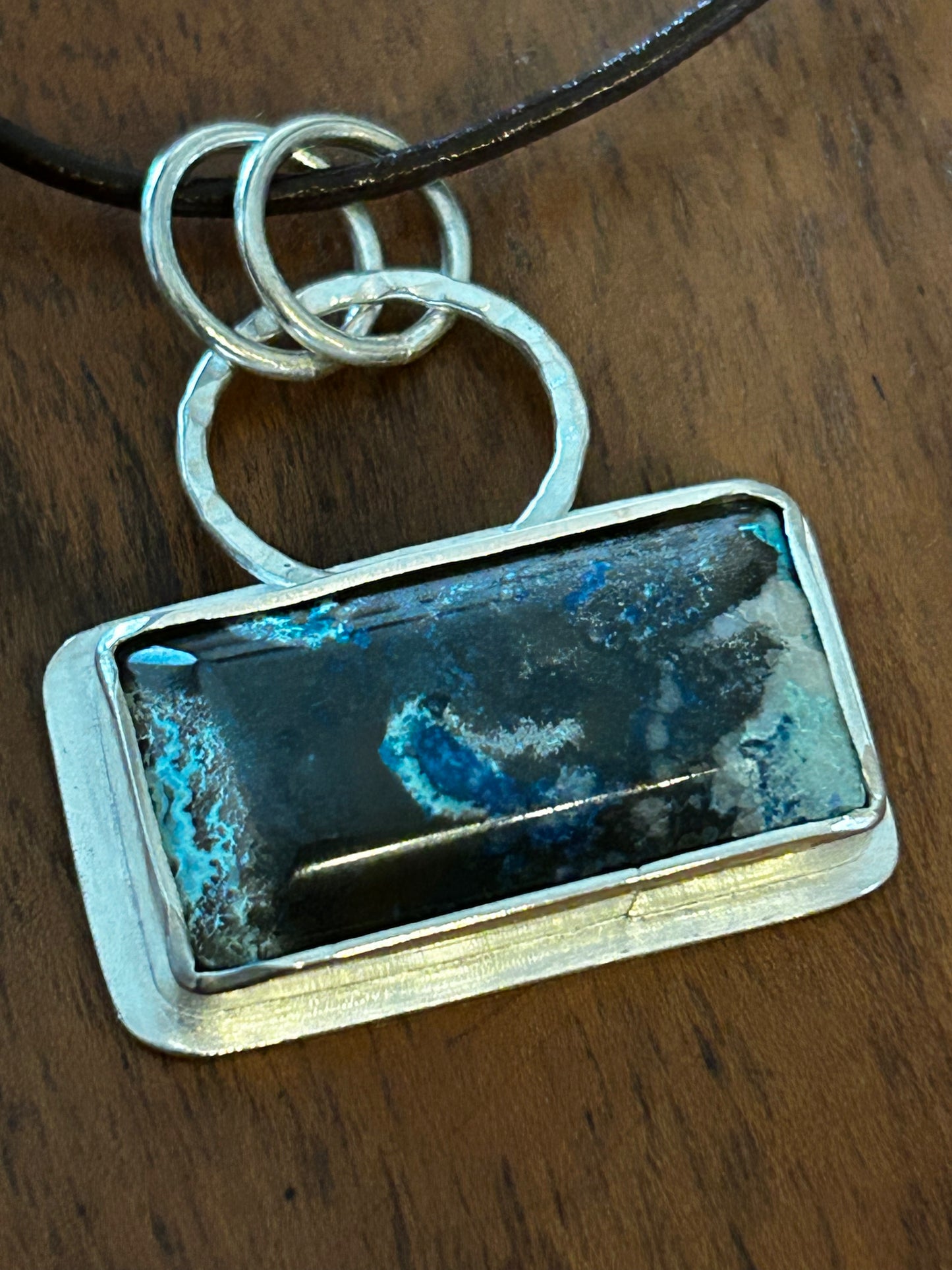 Shattuckite Rectangle Pendant