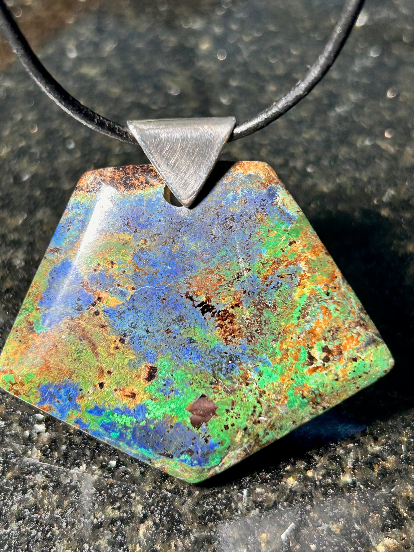 Chrysocola Pentagonal Pendant