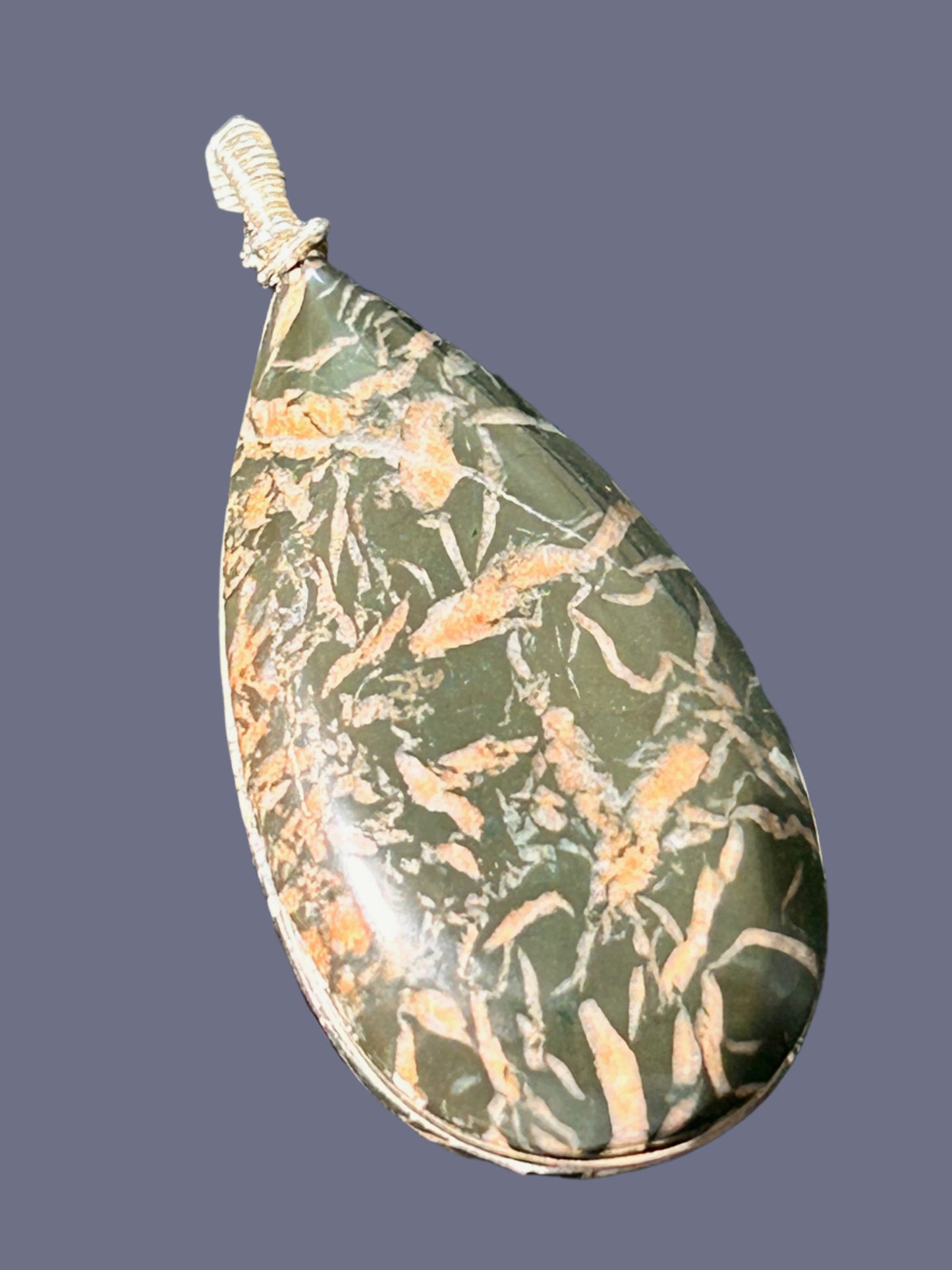 Black Jasper Teardrop Pendant