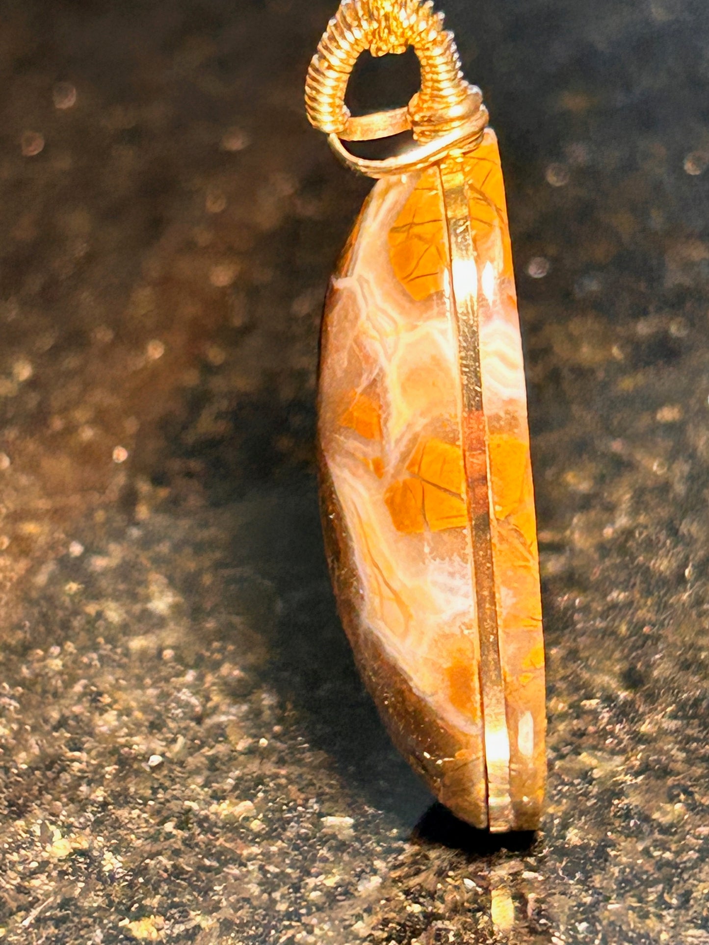 Morro Bay Jasper Agate Oval Pendant