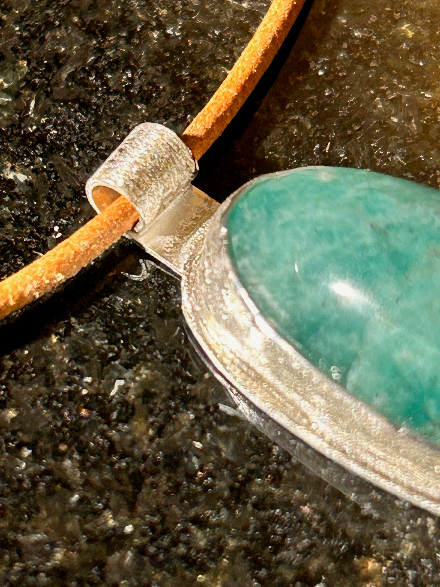 Amazonite Oval Pendant