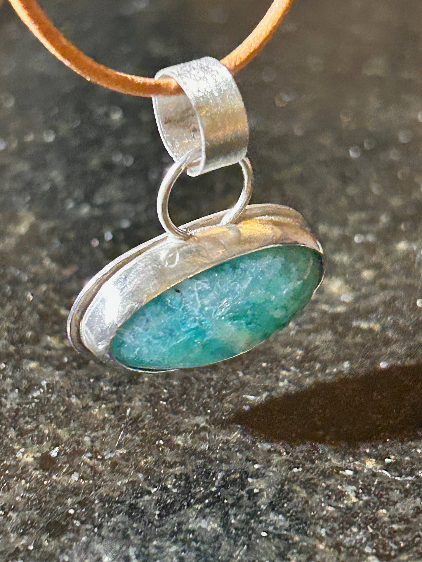 Amazonite Oval Pendant