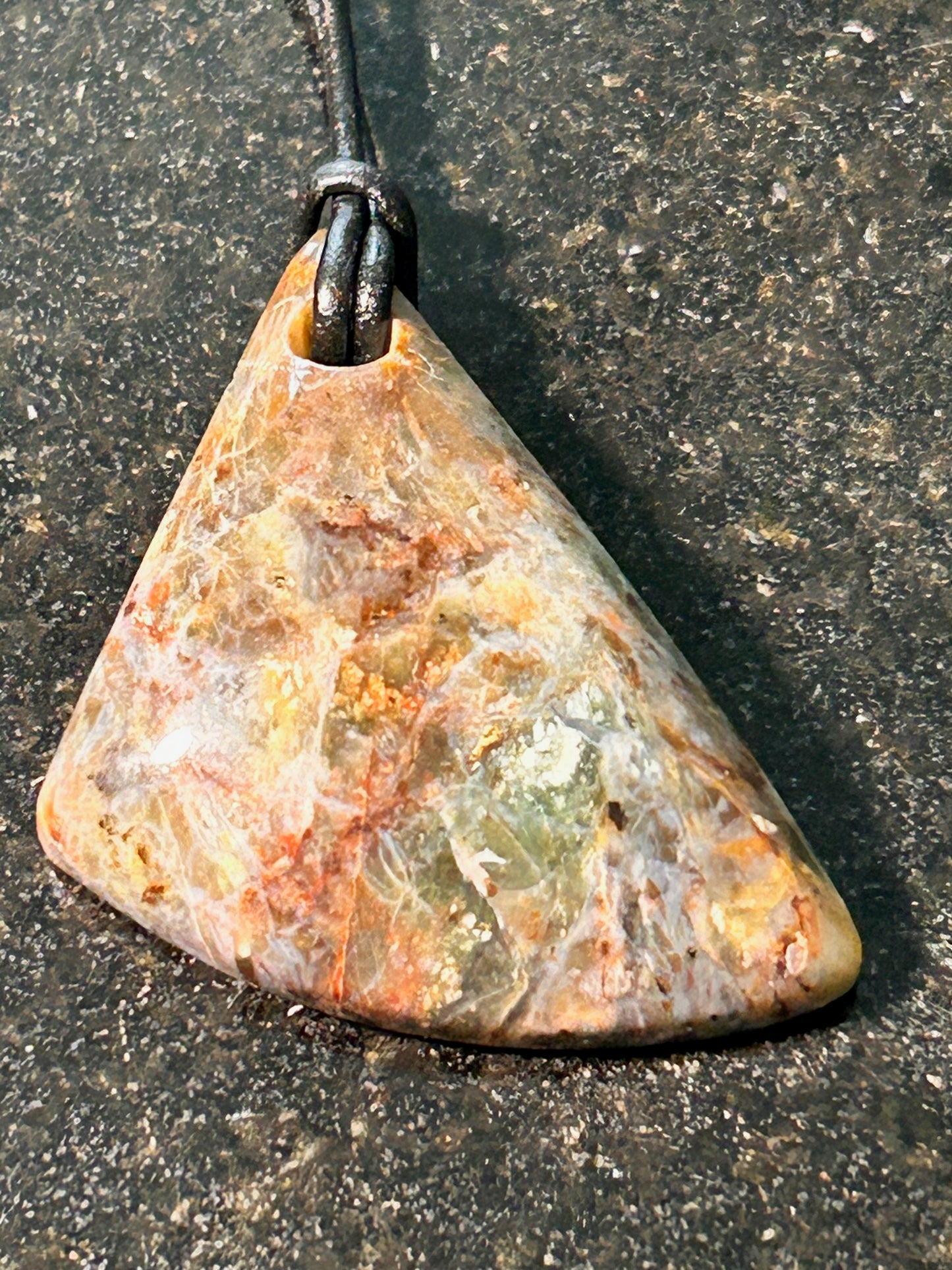 Toro Creek Agate Freeform Pendant