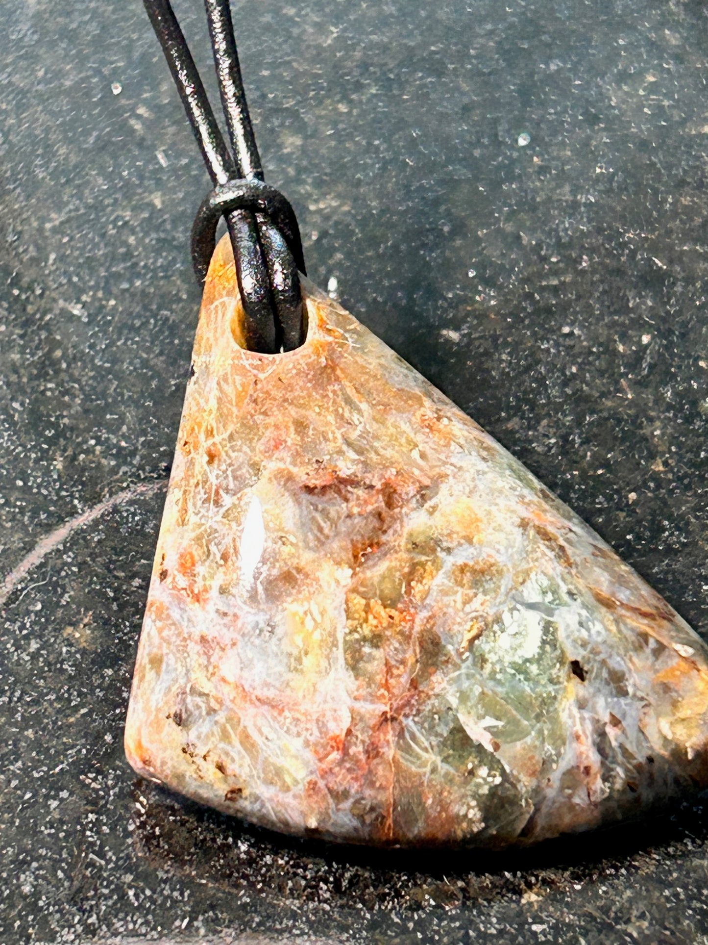 Toro Creek Agate Freeform Pendant