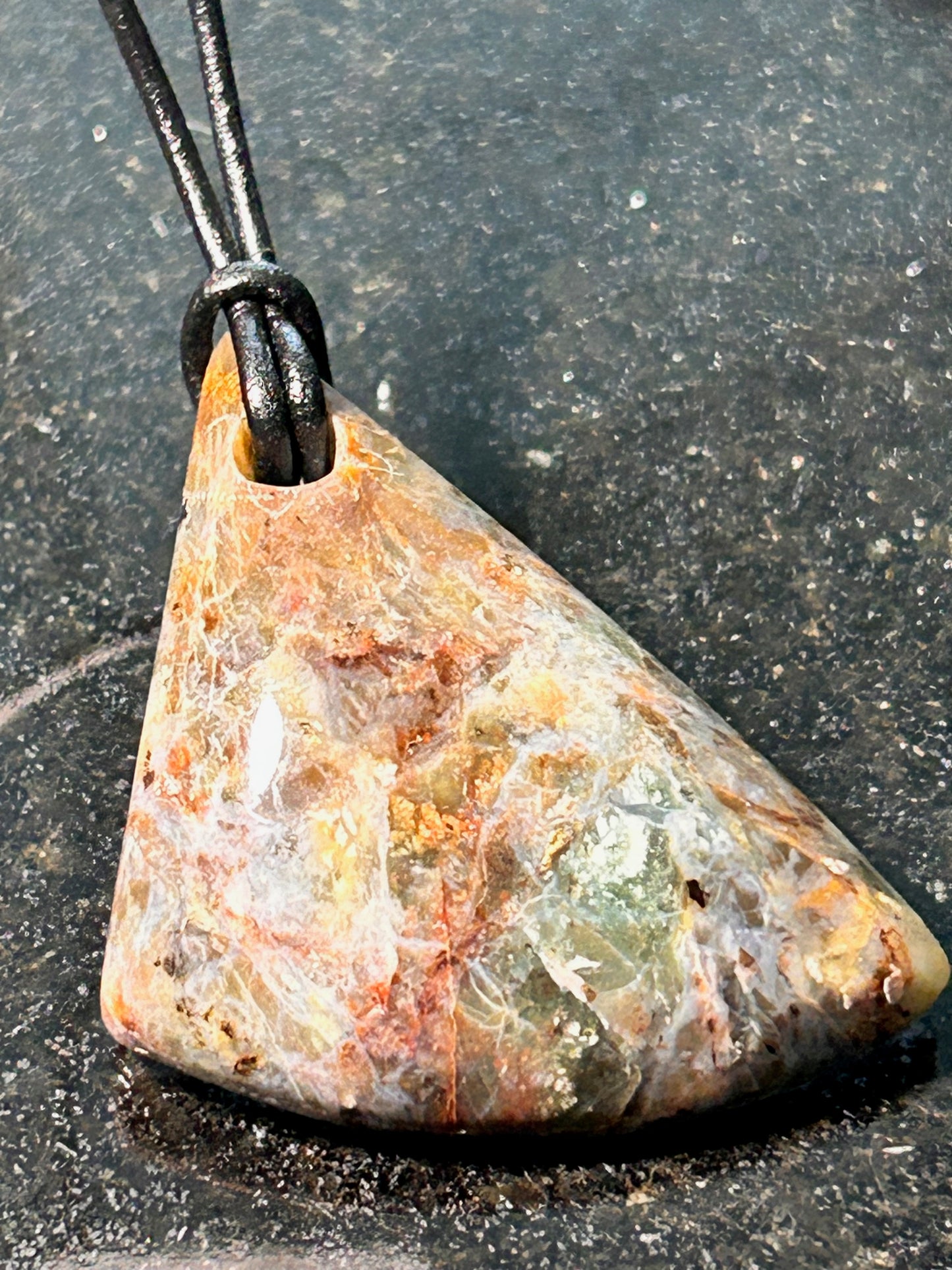 Toro Creek Agate Freeform Pendant
