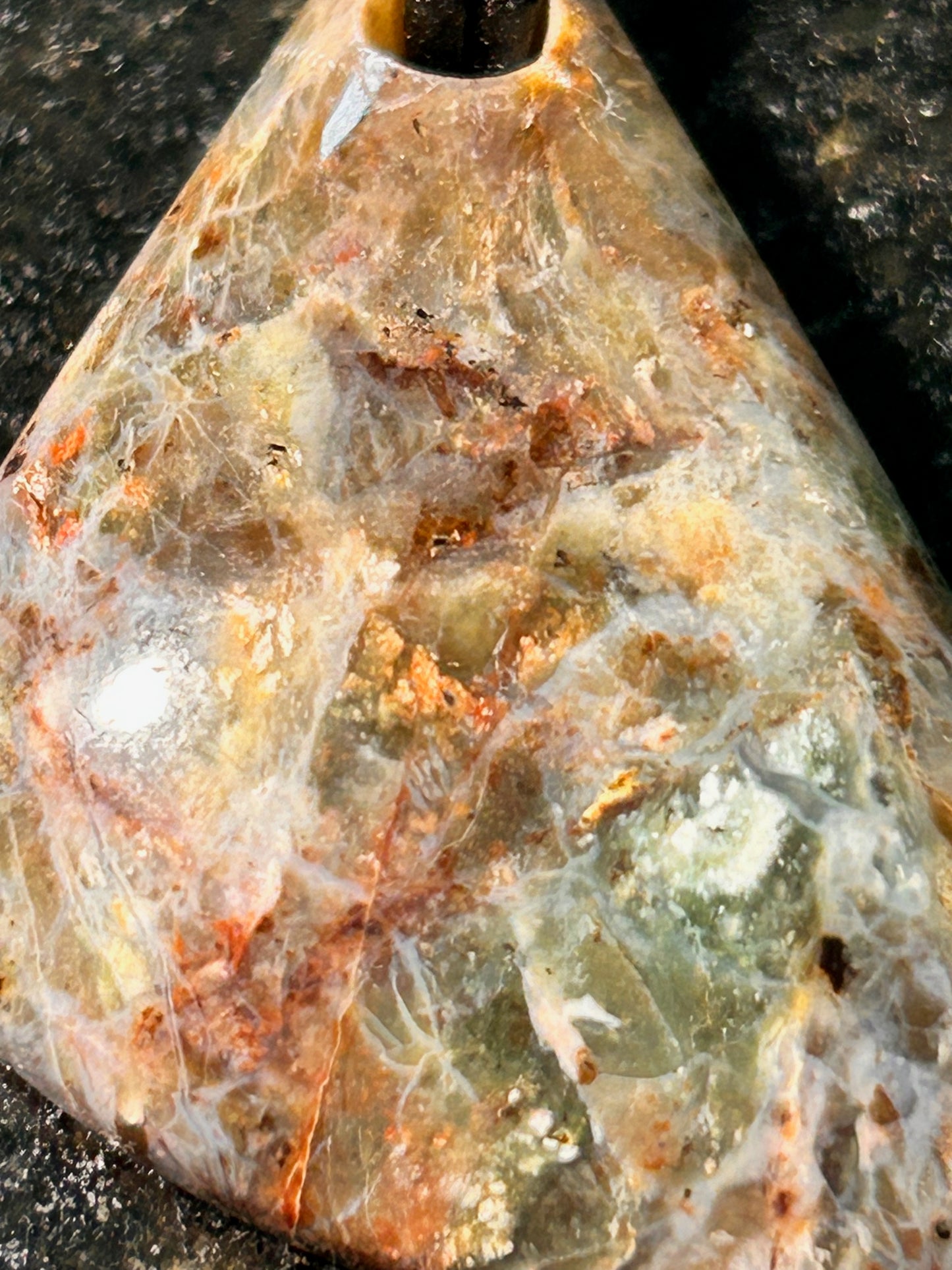 Toro Creek Agate Freeform Pendant