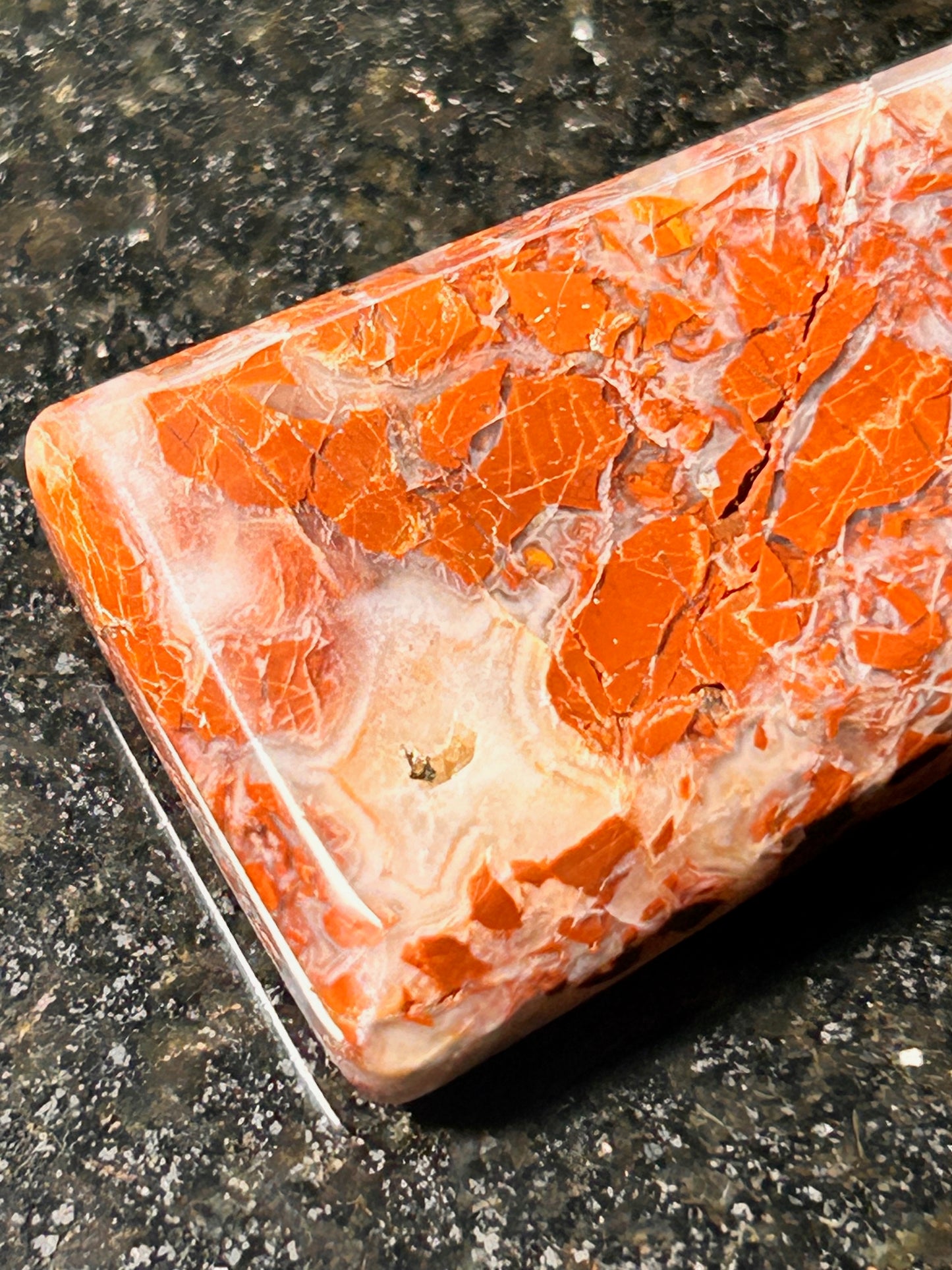 Prefumo Creek Red Jasper Agate Ladder Pendant