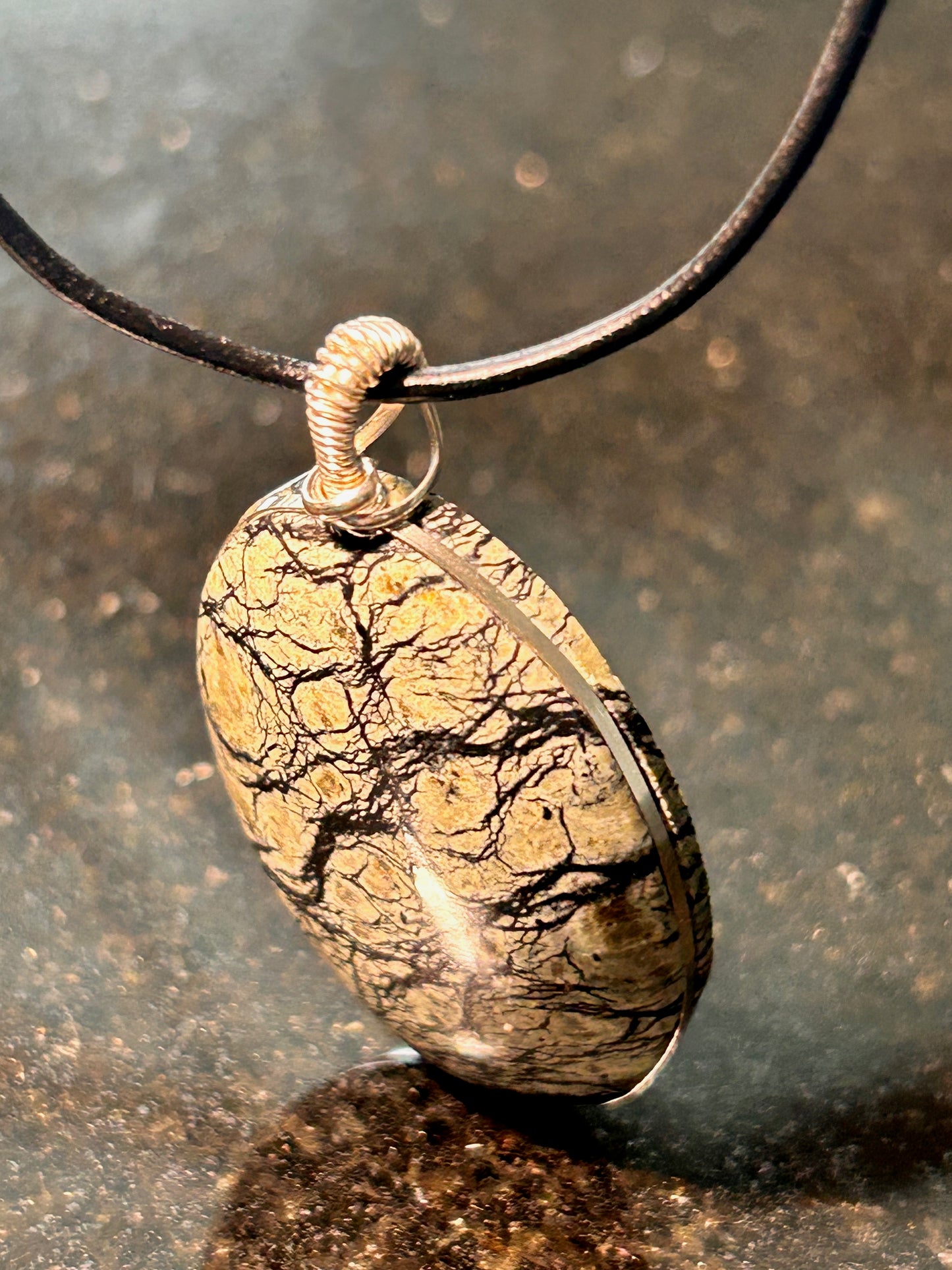 California Serpentine Oval Pendant