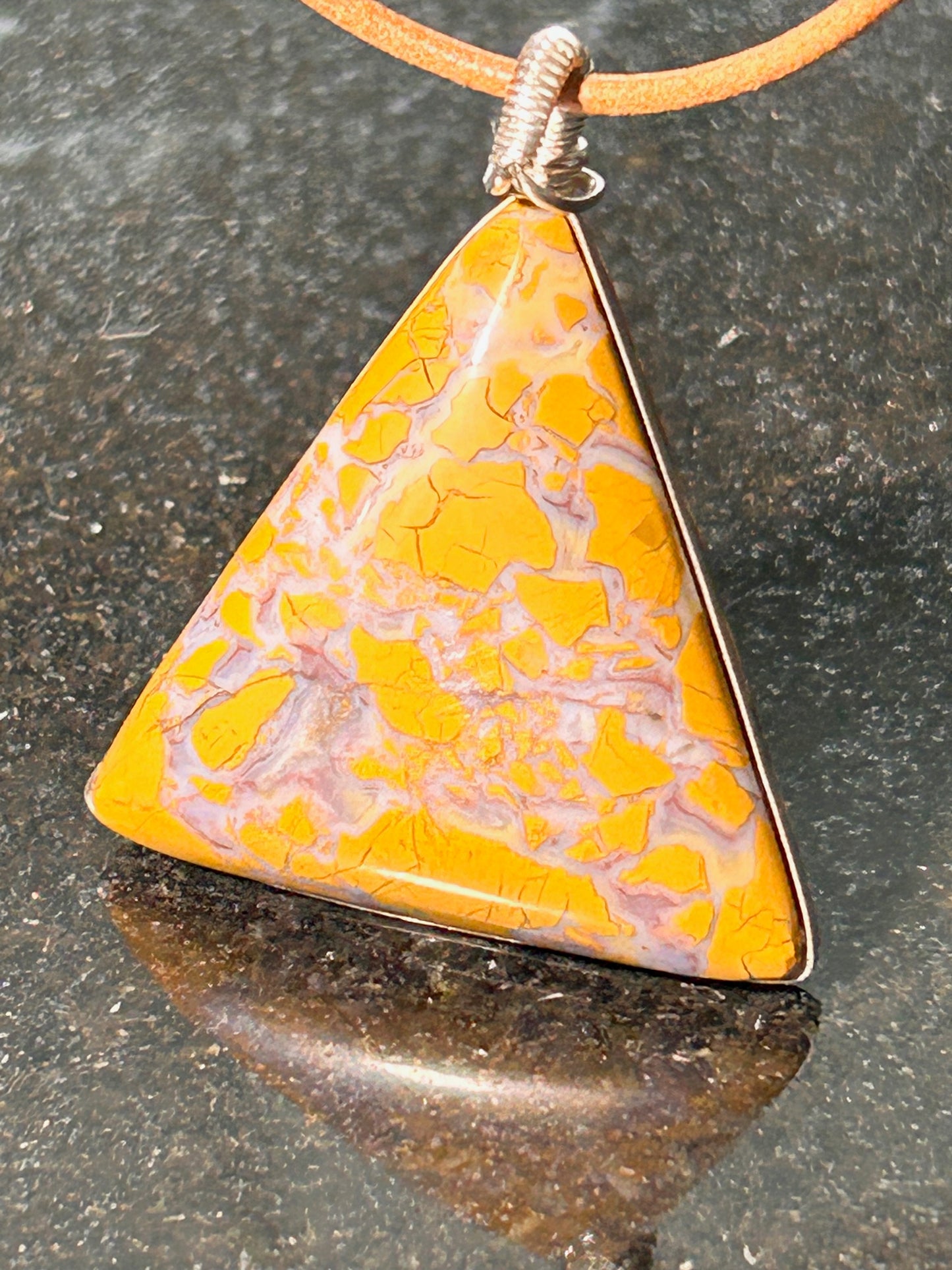 Stone Canyon Jasper Triangle Pendant