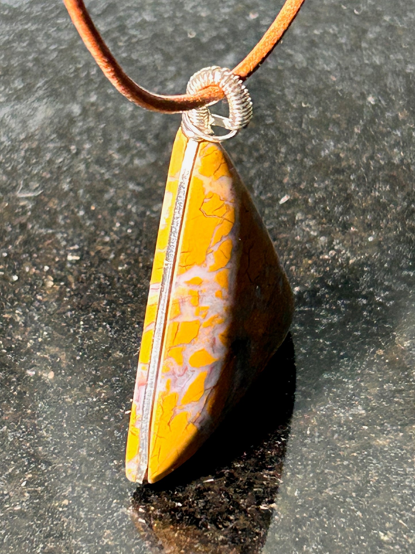 Stone Canyon Jasper Triangle Pendant