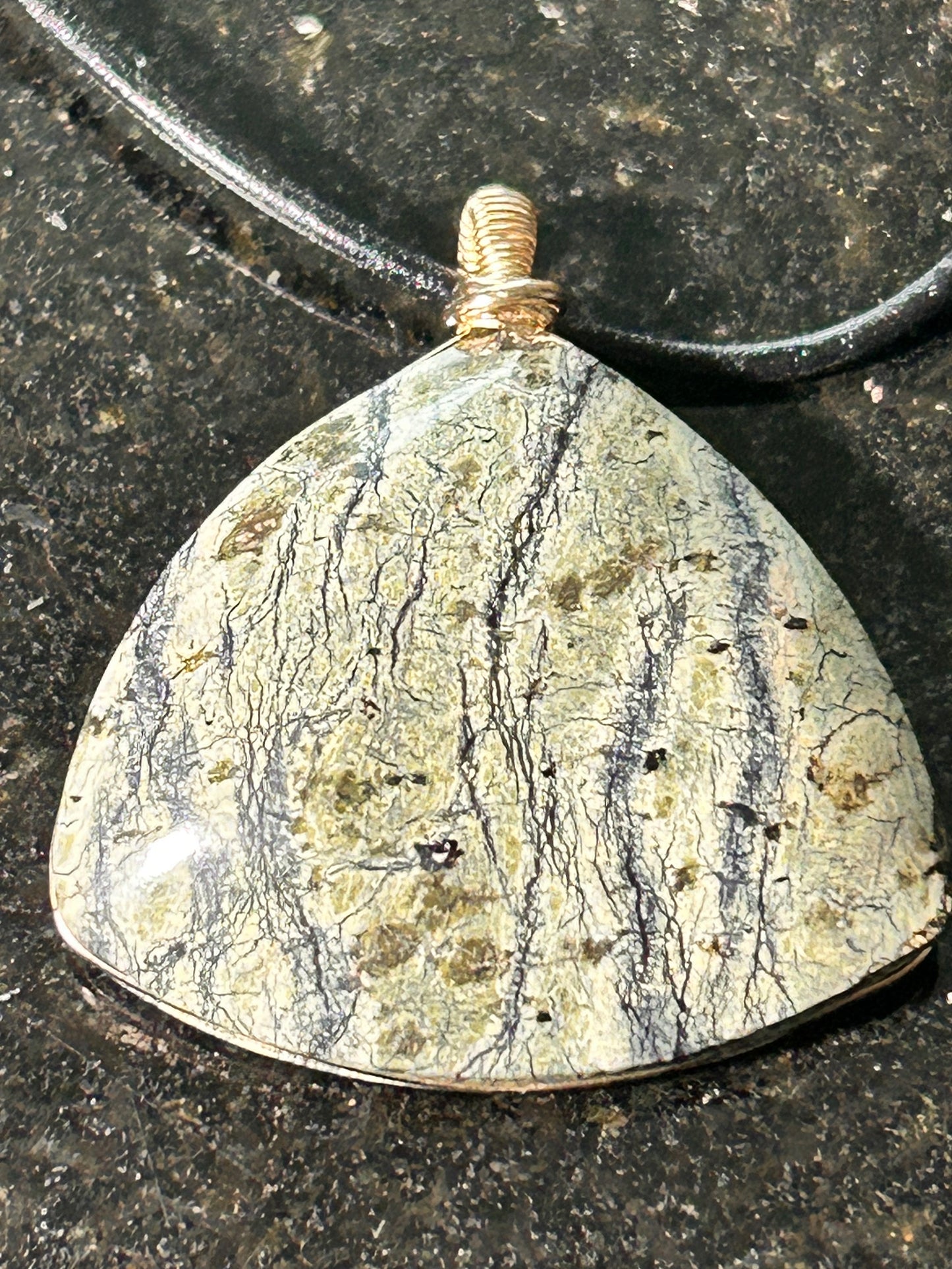 California Serpentine Freeform Pendant