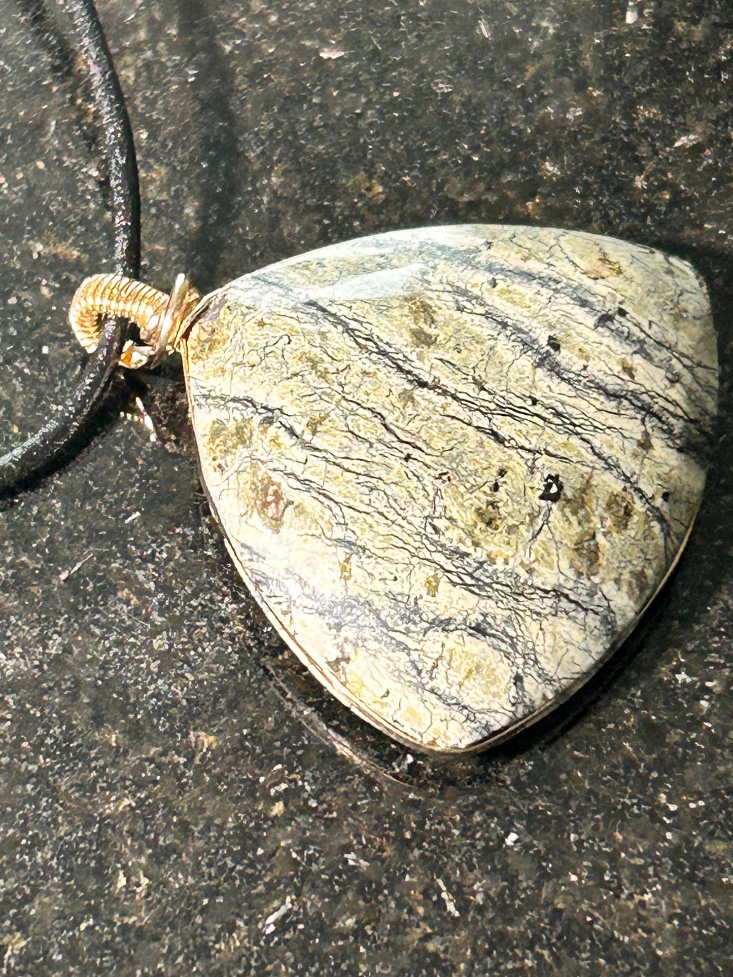California Serpentine Freeform Pendant