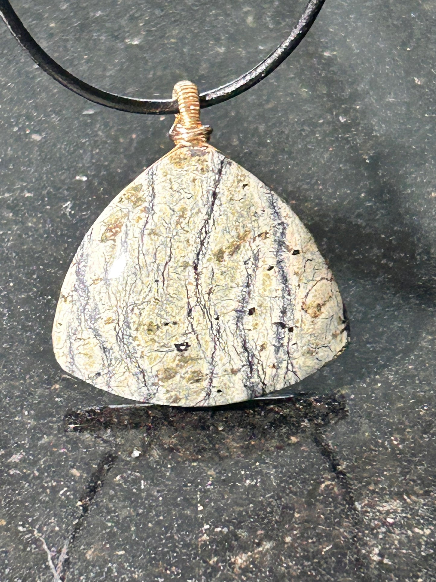 California Serpentine Freeform Pendant