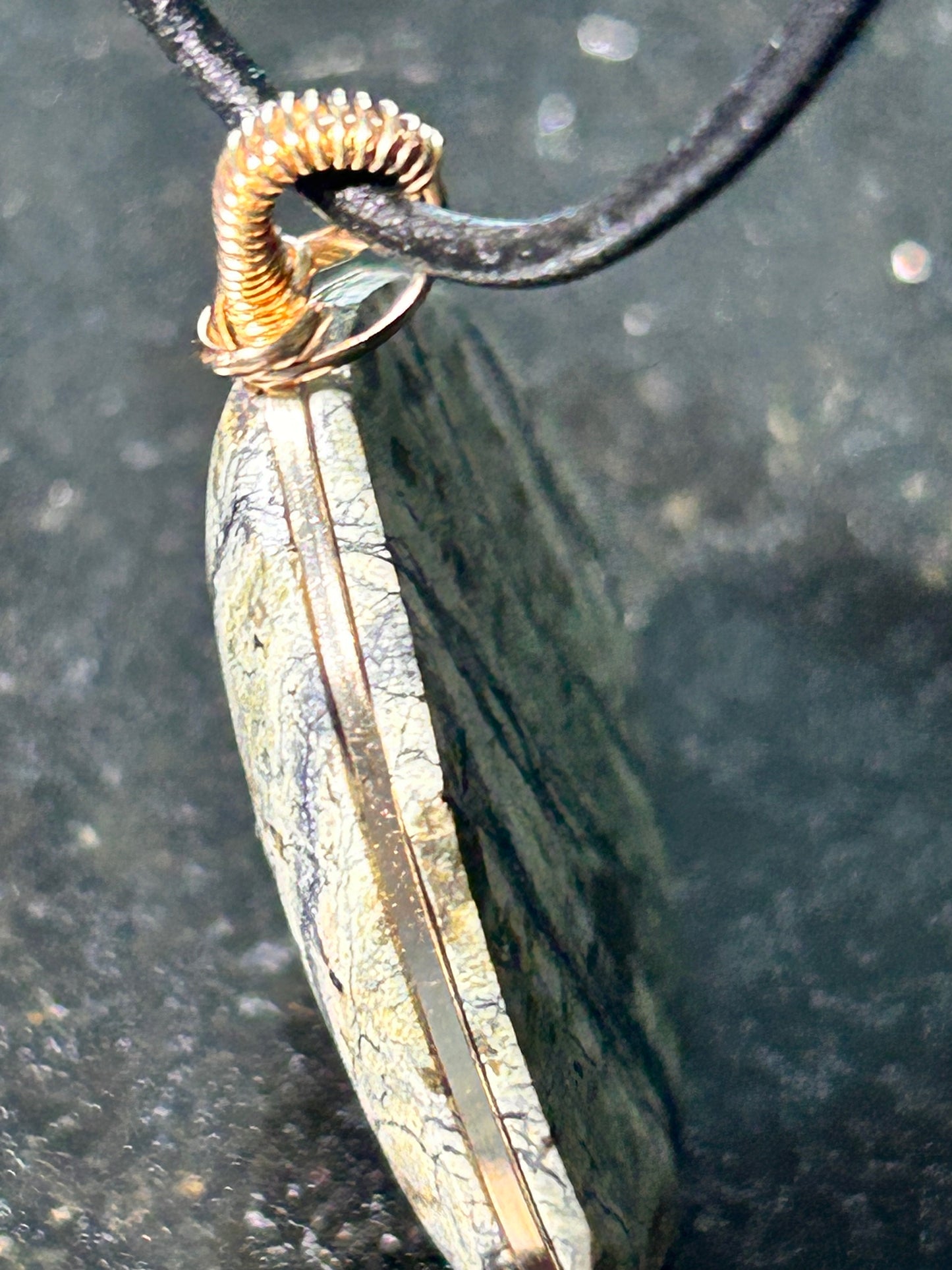 California Serpentine Freeform Pendant