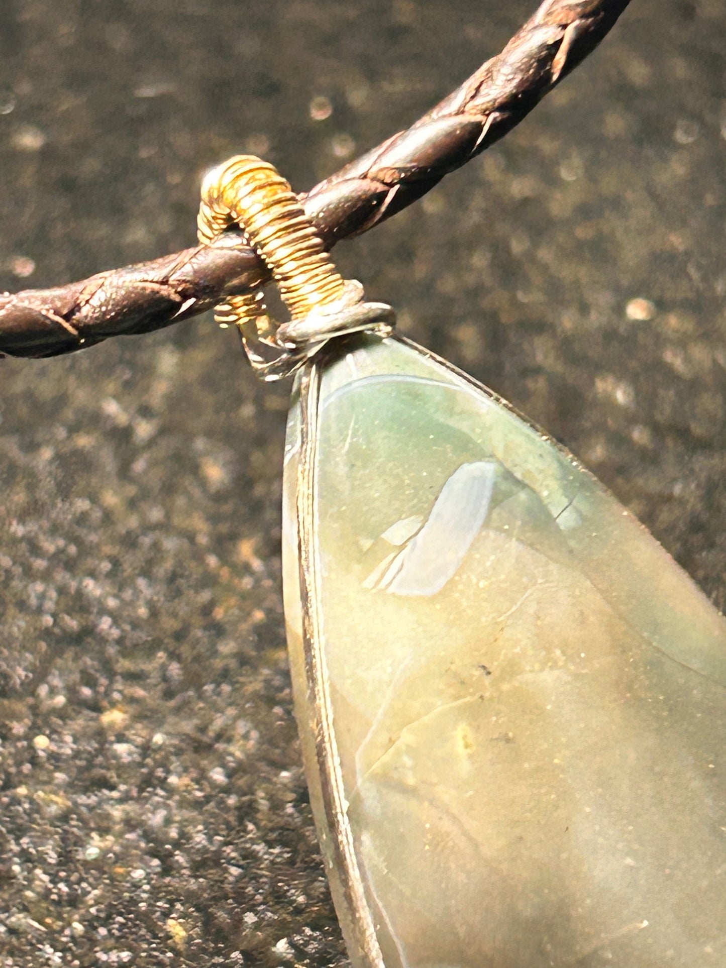 Nipomo Creek Chalcedony Teardrop Pendant