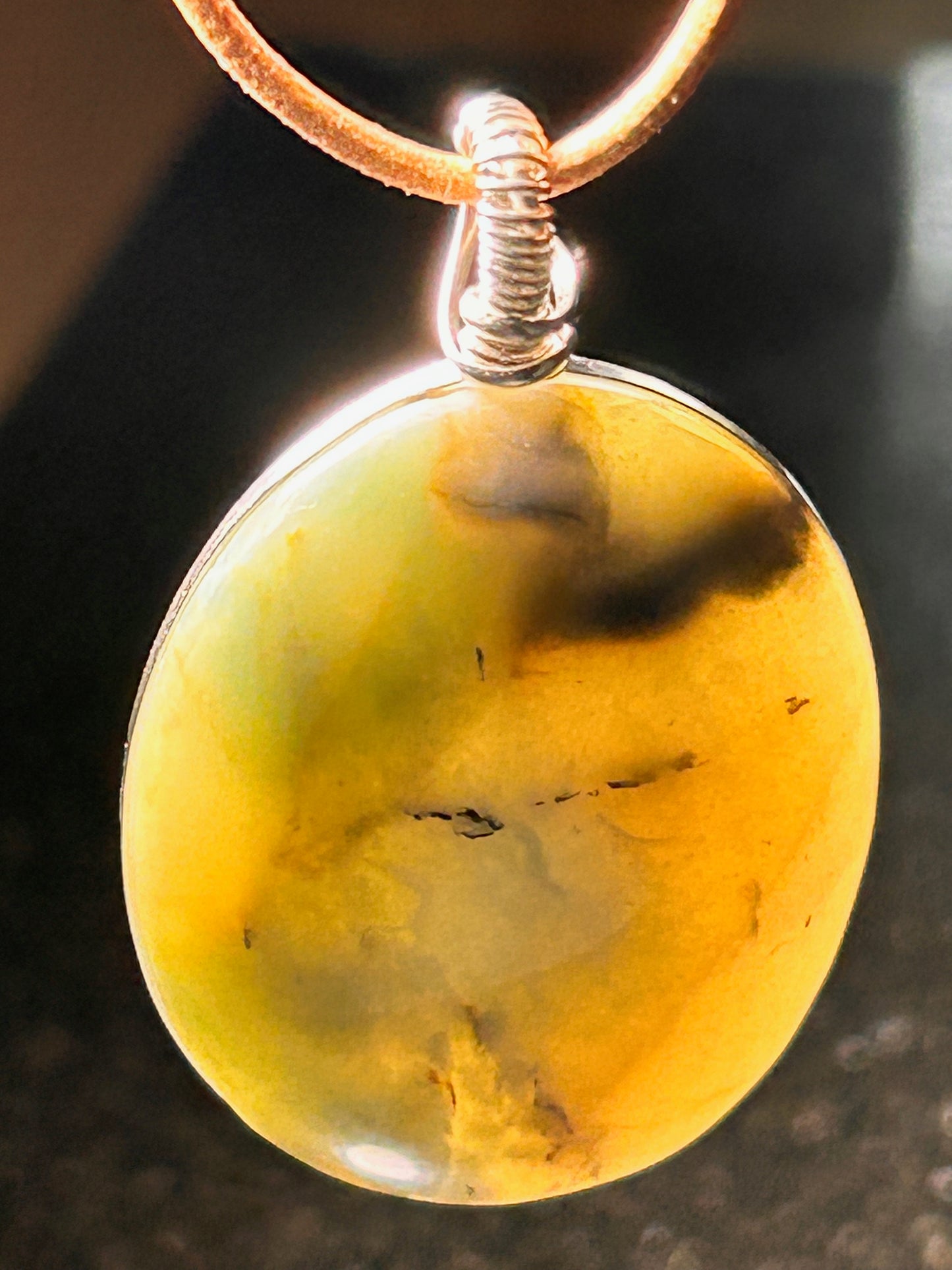 Morro Bay Chalcedony Oval Pendant