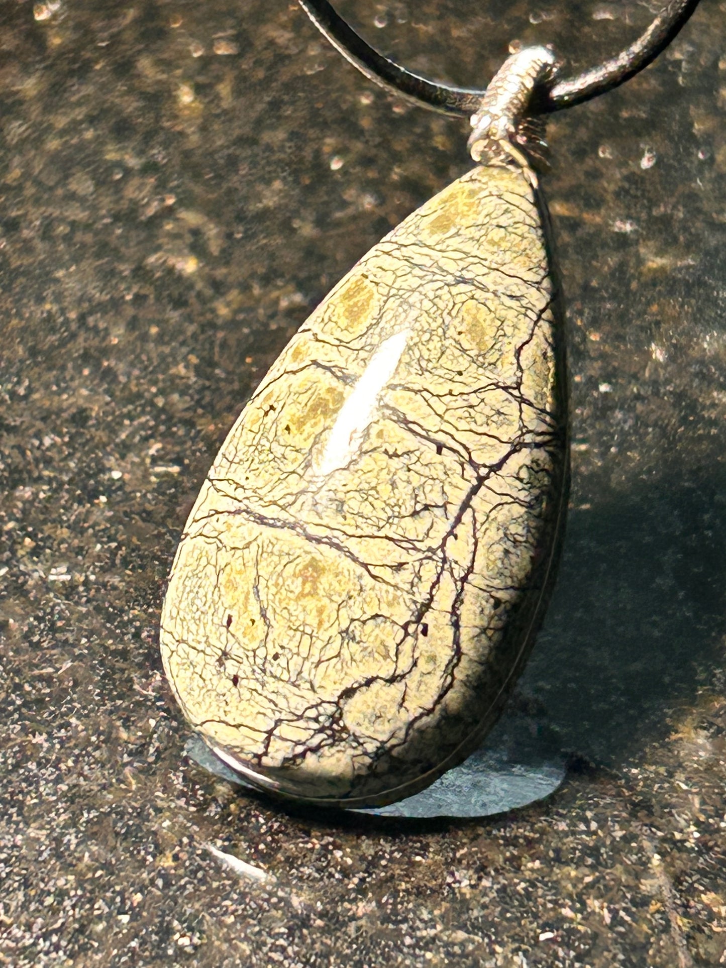 California Serpentine Teardrop Pendant