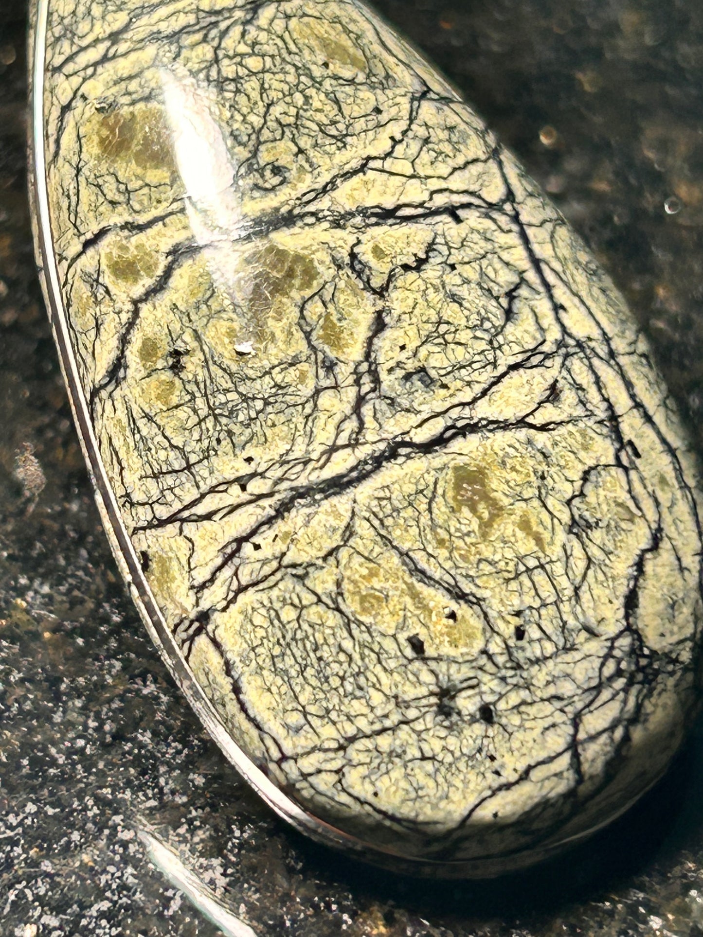 California Serpentine Teardrop Pendant