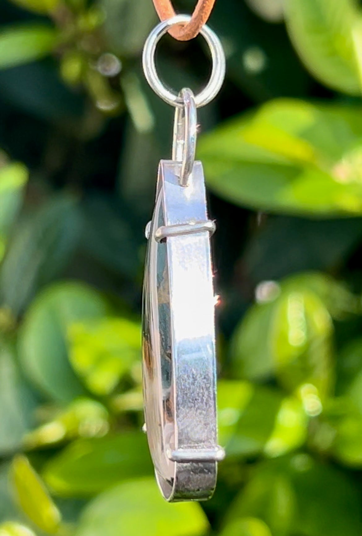 Nipomo Agate Teardrop Pendant