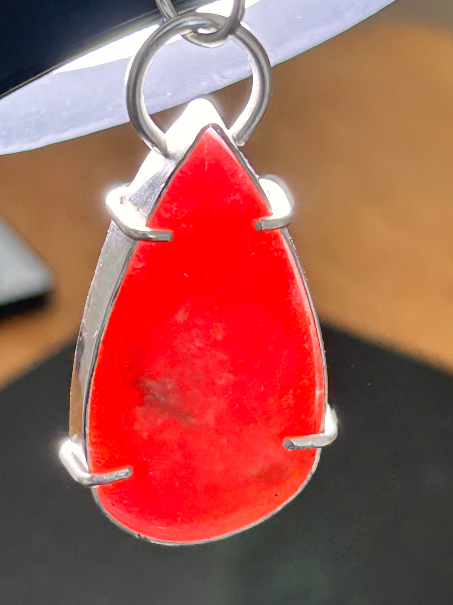 Rhodonite Teardrop Pendant