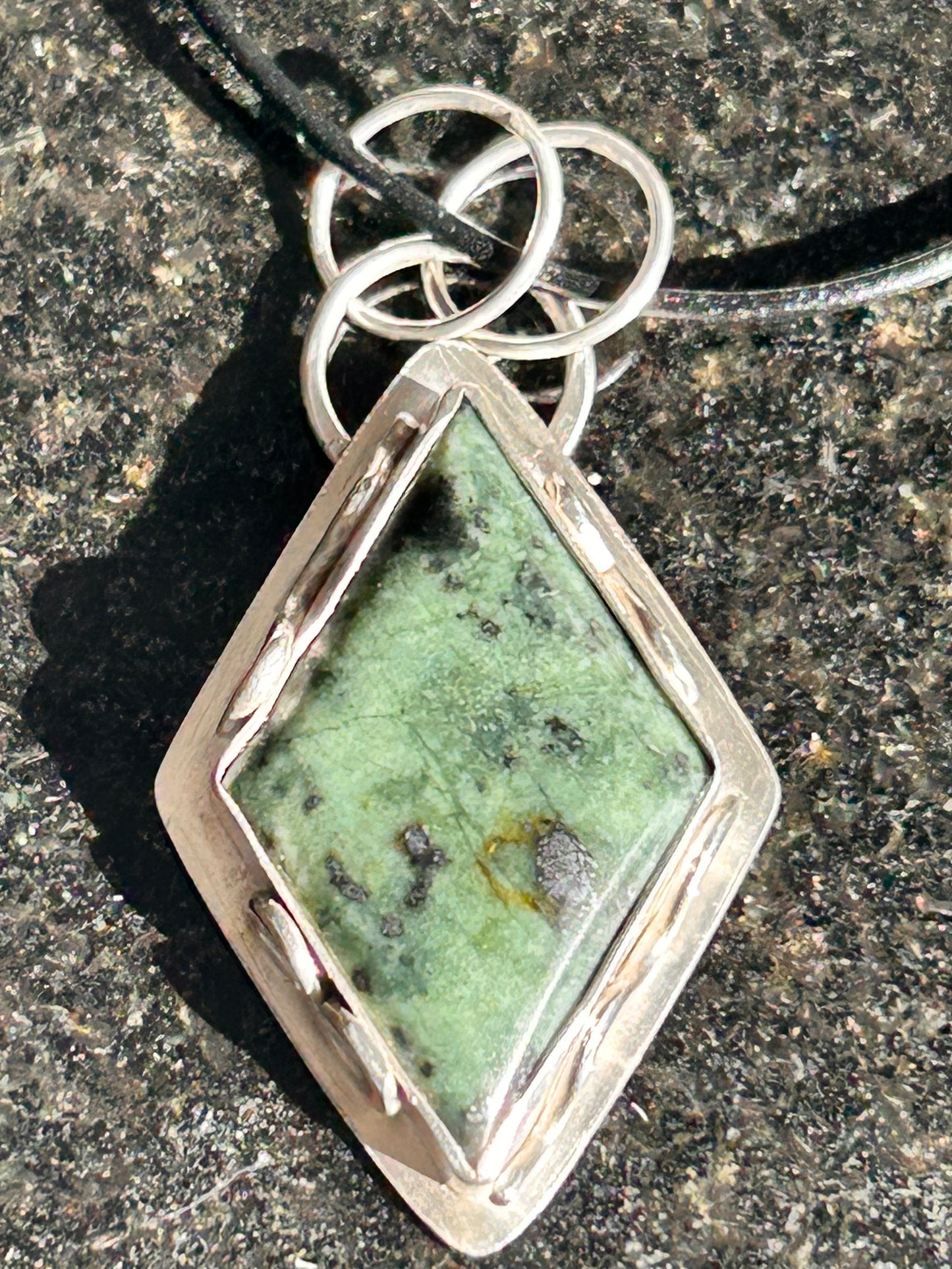 Jadeite Diamond Shape Pendant