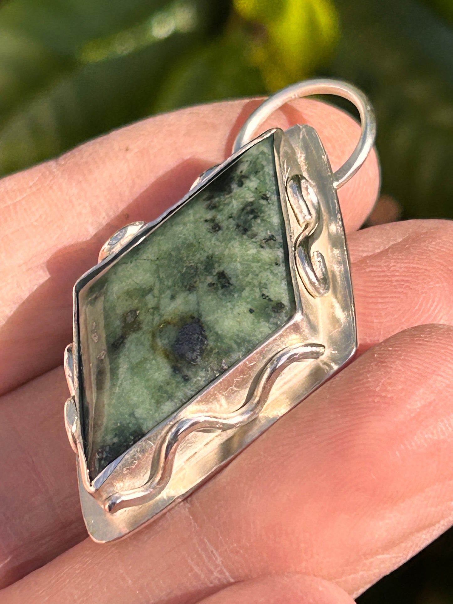 Jadeite Diamond Shape Pendant