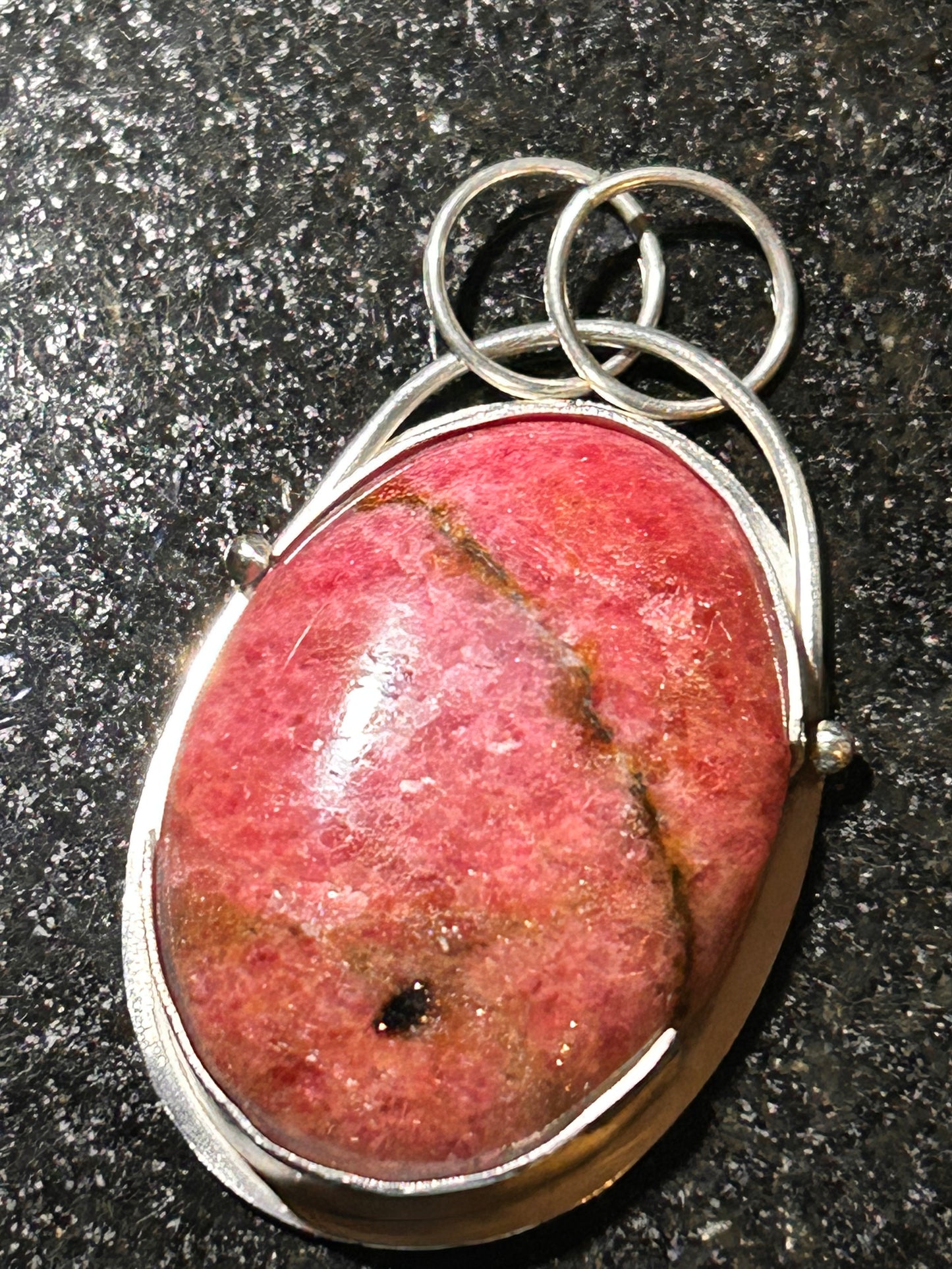 Rhodonite Oval Pendant