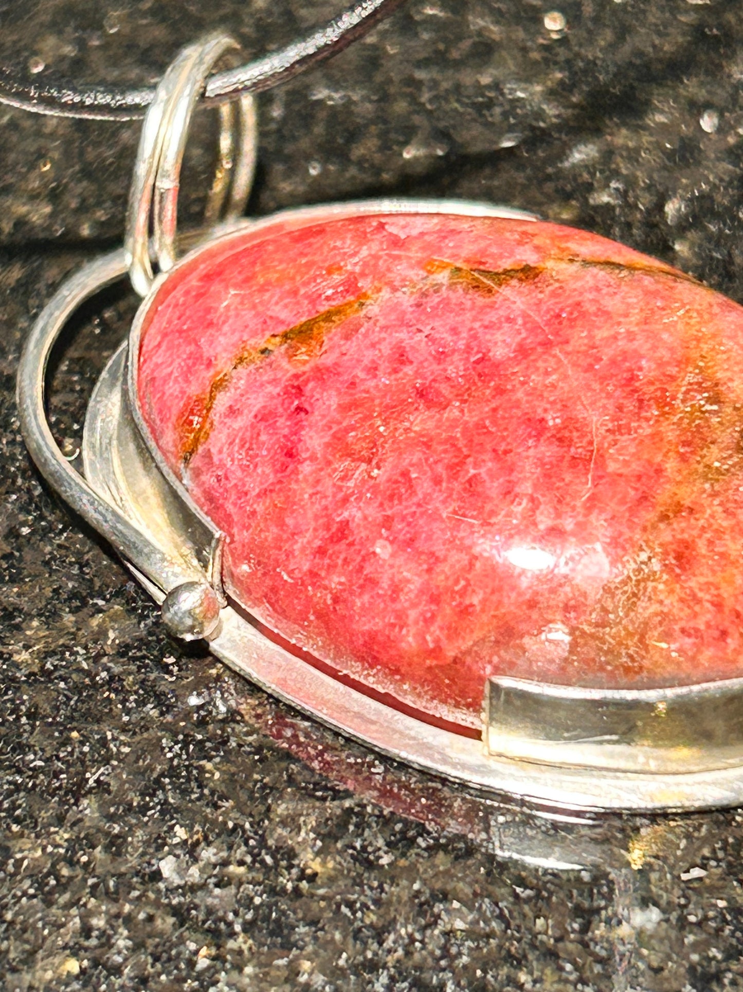 Rhodonite Oval Pendant