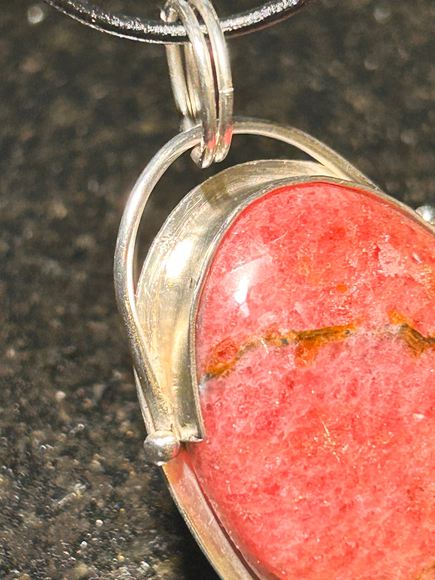 Rhodonite Oval Pendant