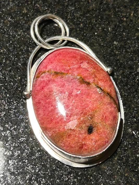 Rhodonite Oval Pendant
