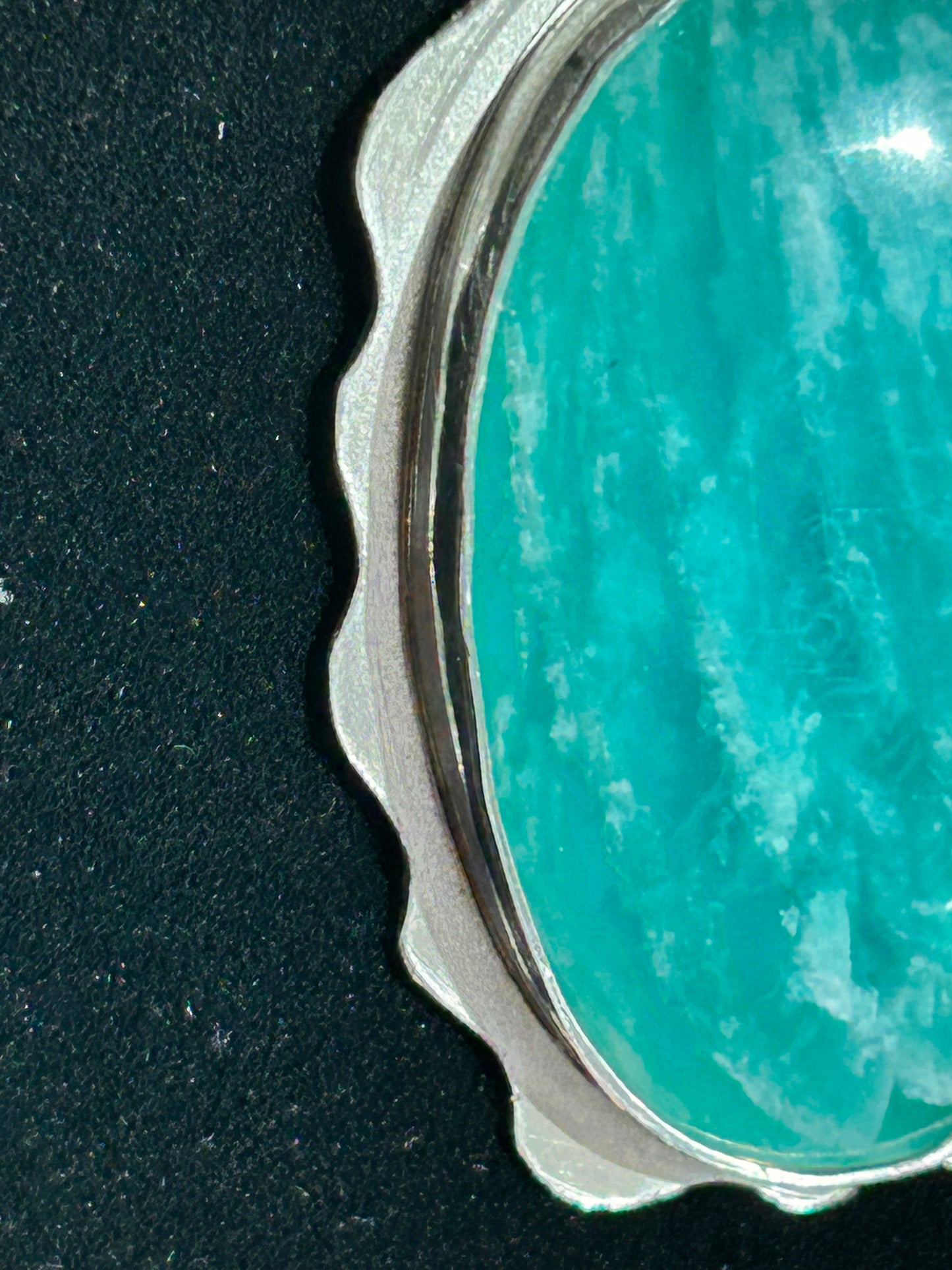 Amazonite Oval Pendant