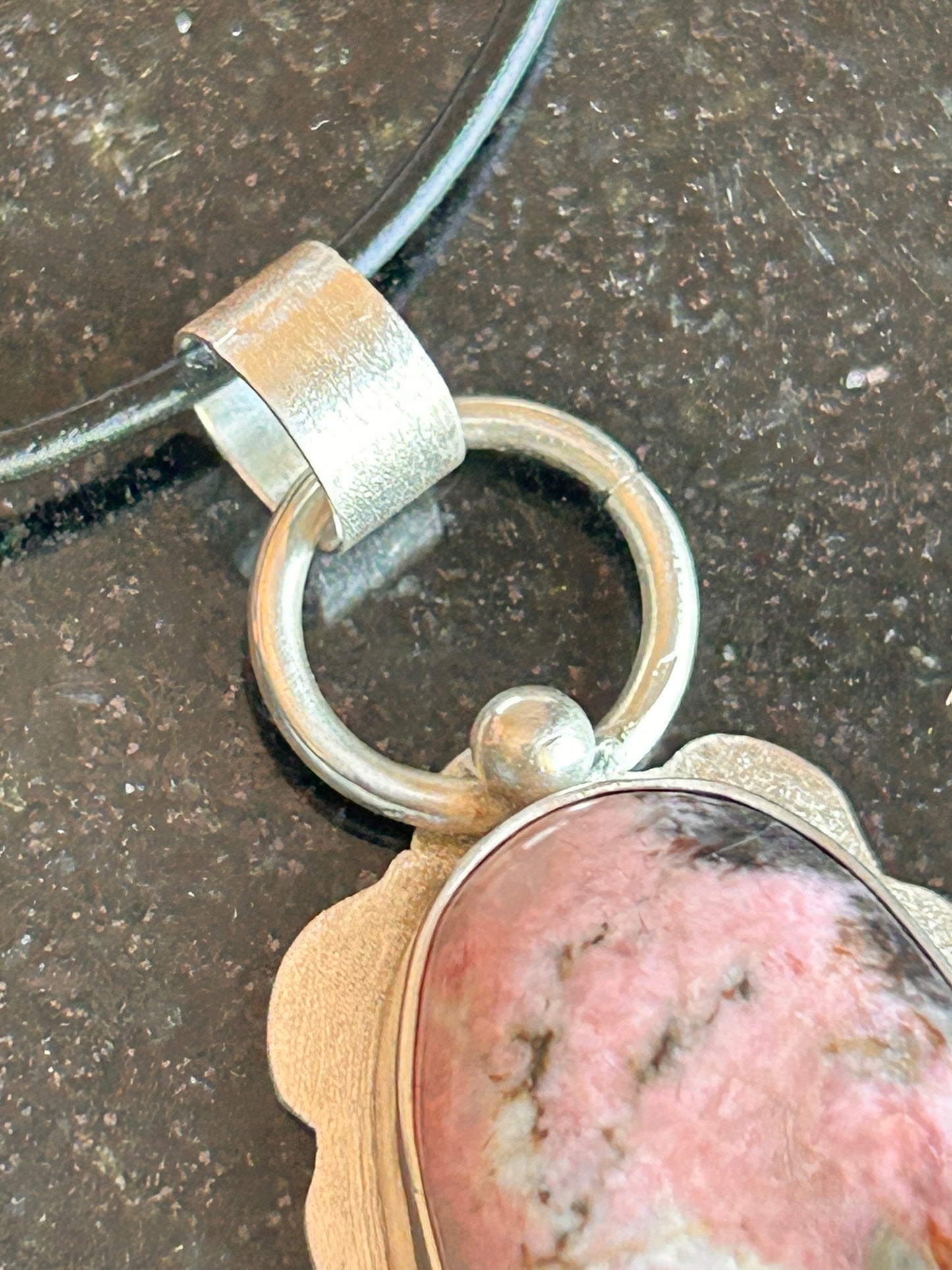 Rhodonite Oval Pendant