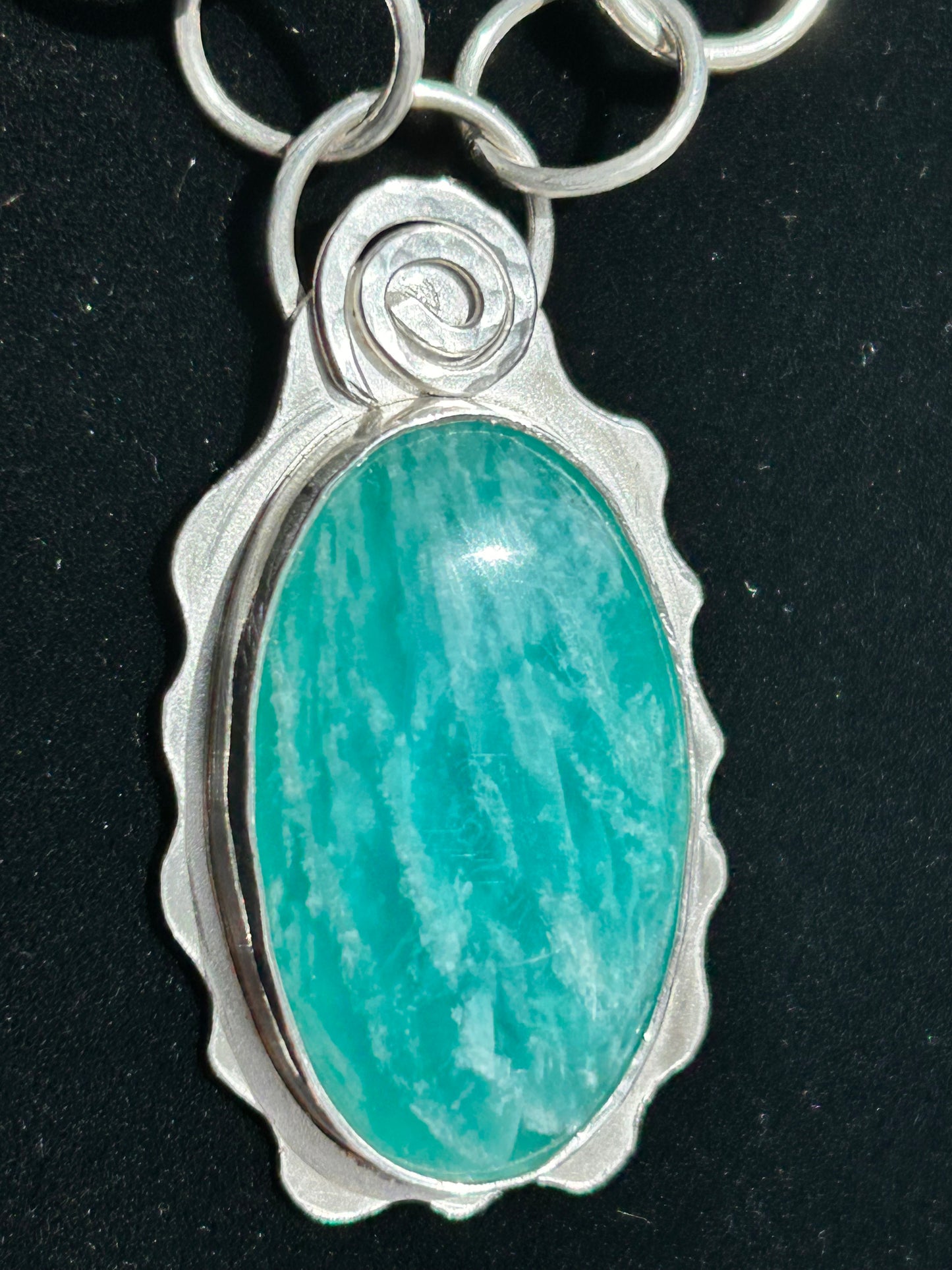 Amazonite Oval Pendant