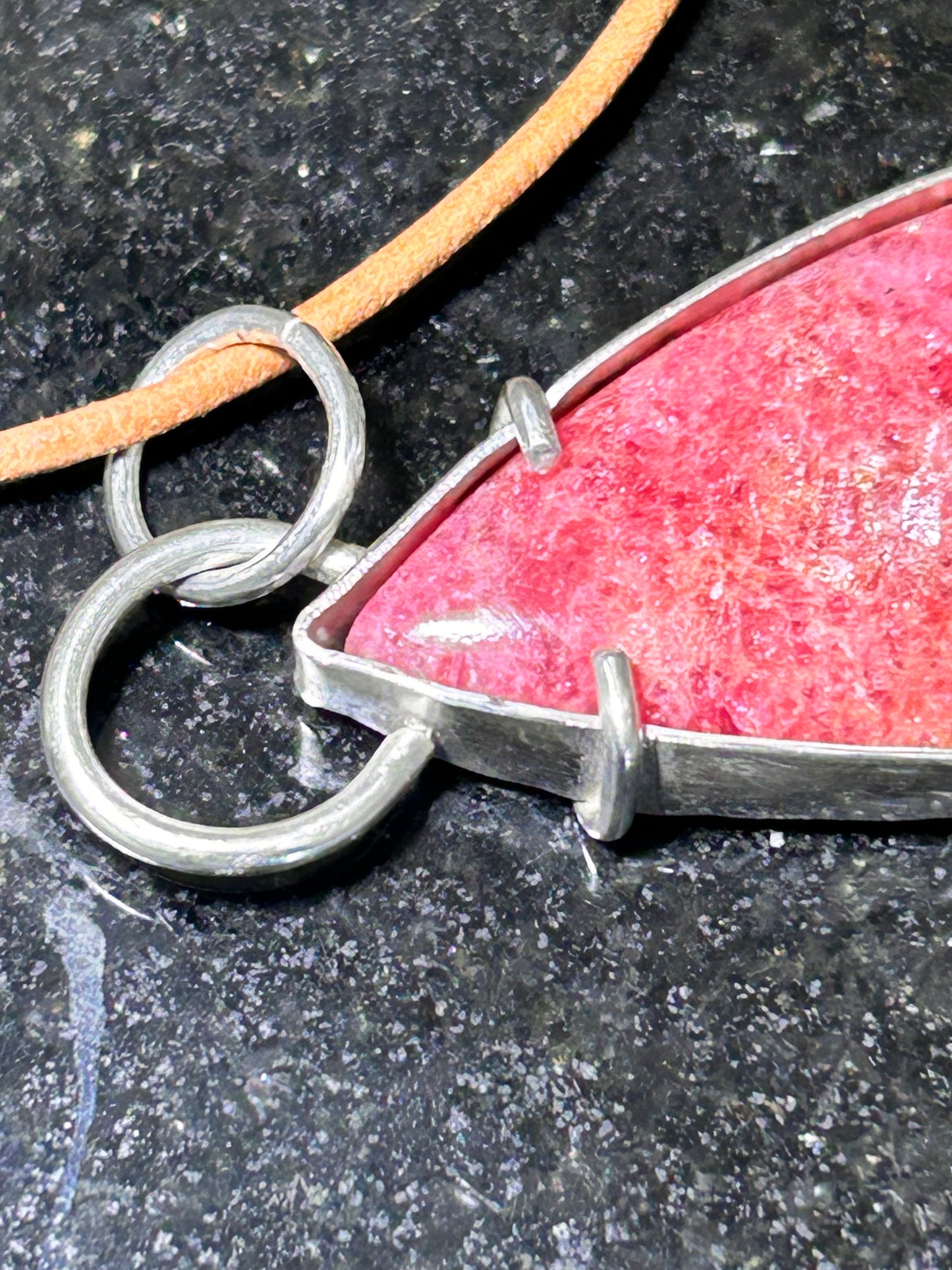 Rhodonite Teardrop Pendant