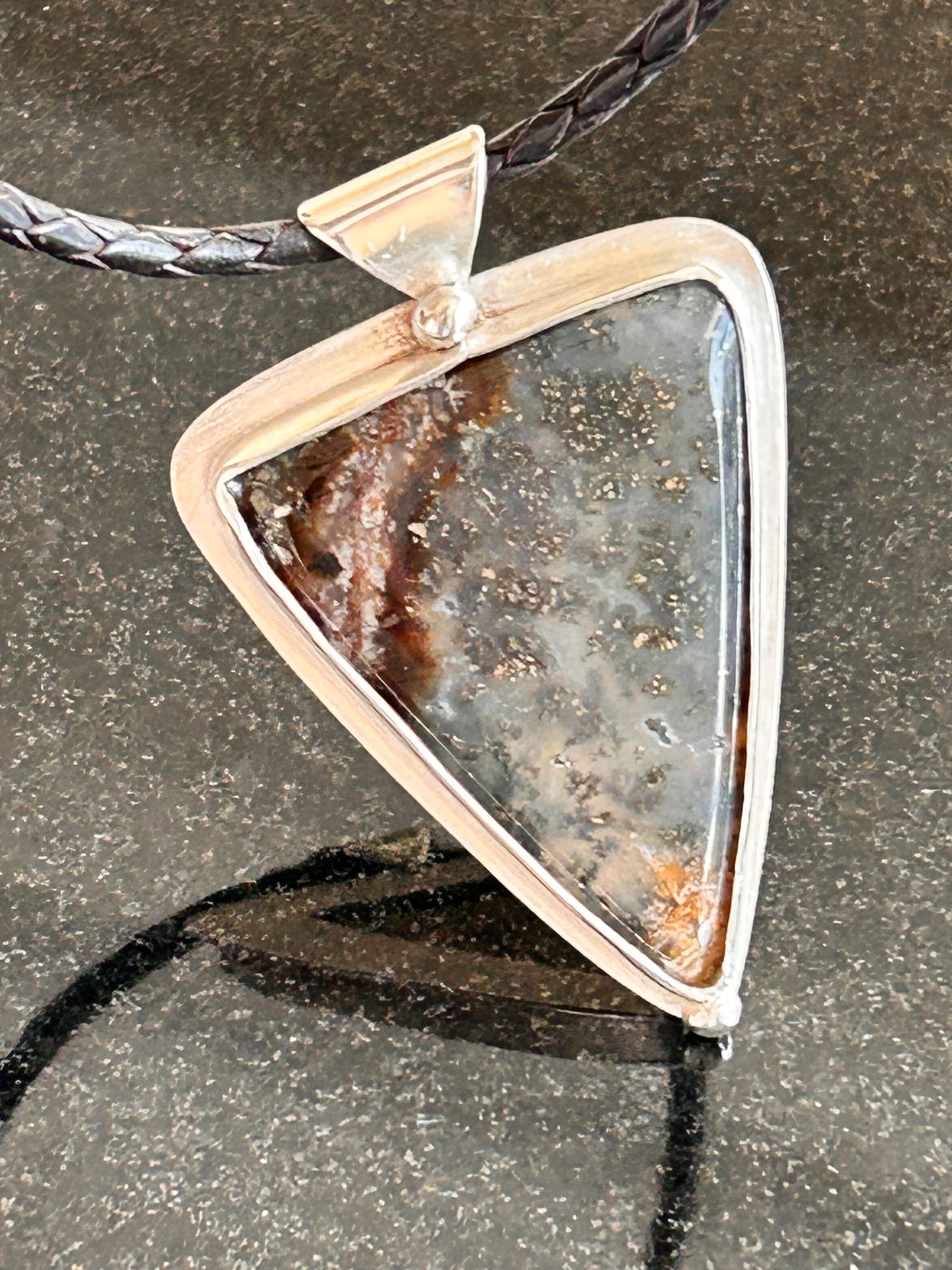 Nipomo Agate with Marcasite